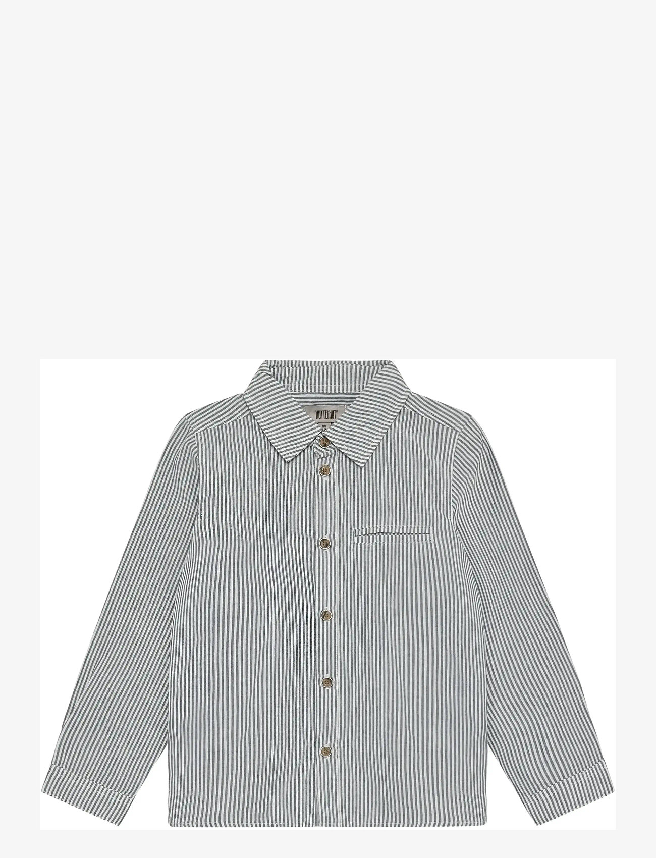 Huttelihut - Shirt LS YD Stripe - langærmede skjorter - bering sea - 0