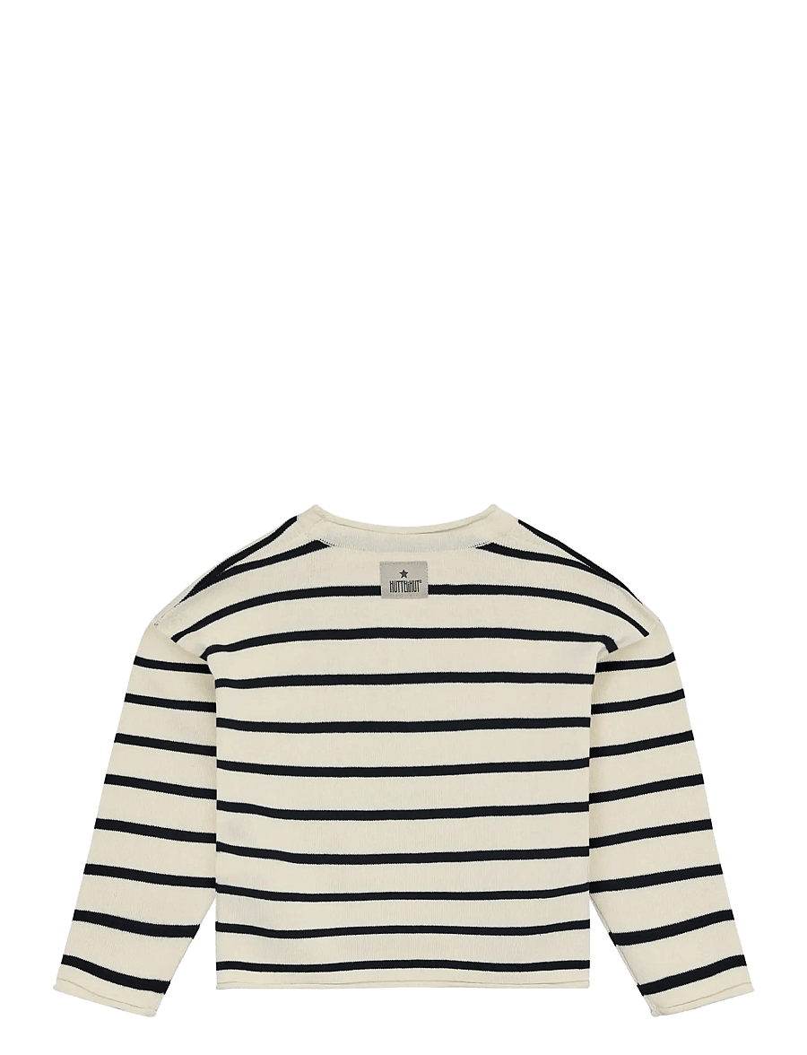 Huttelihut - Pullover Knit YD Stripe - džemprid - navy blazer - 1