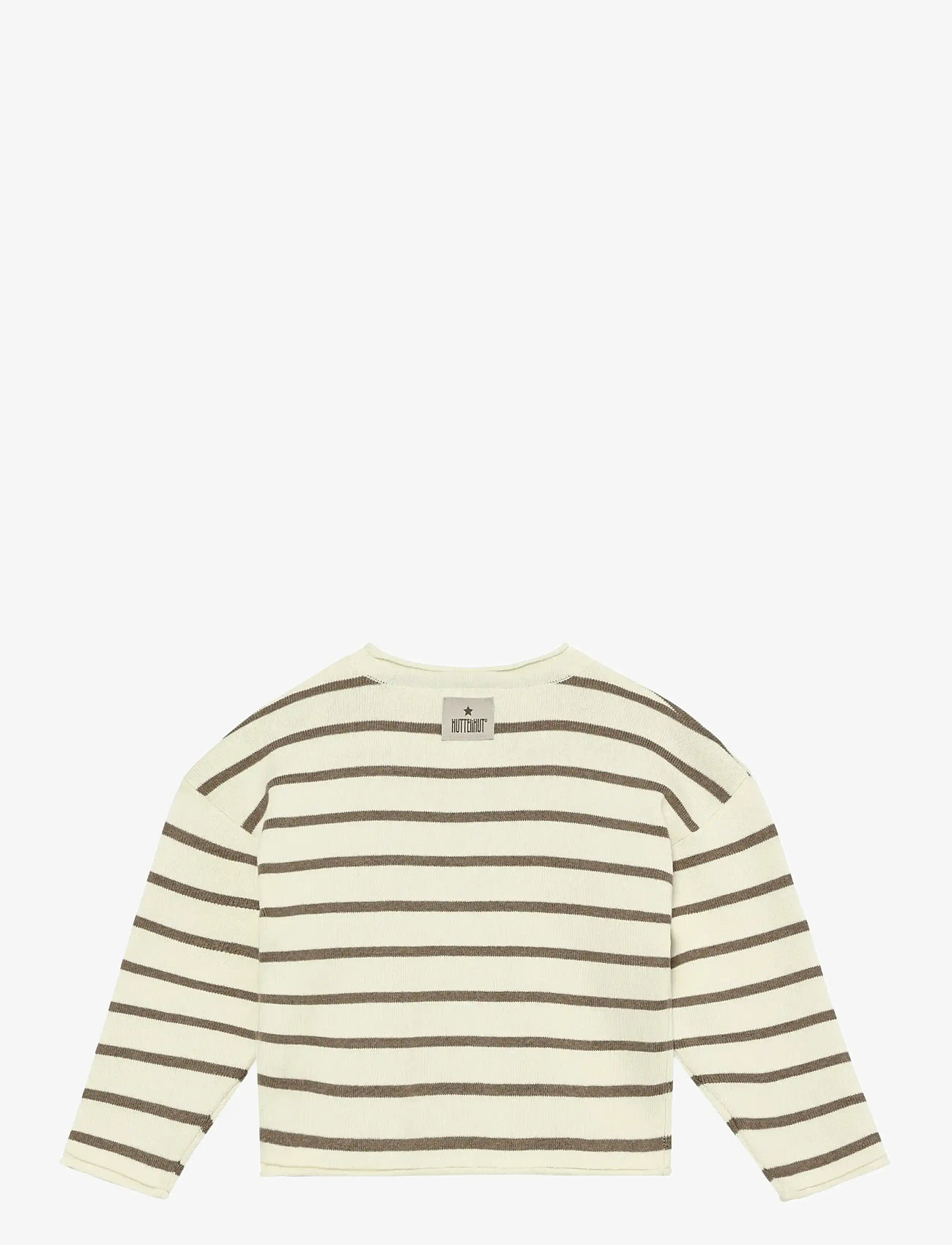 Huttelihut - Pullover Knit YD Stripe - trøjer - savannah melange - 1