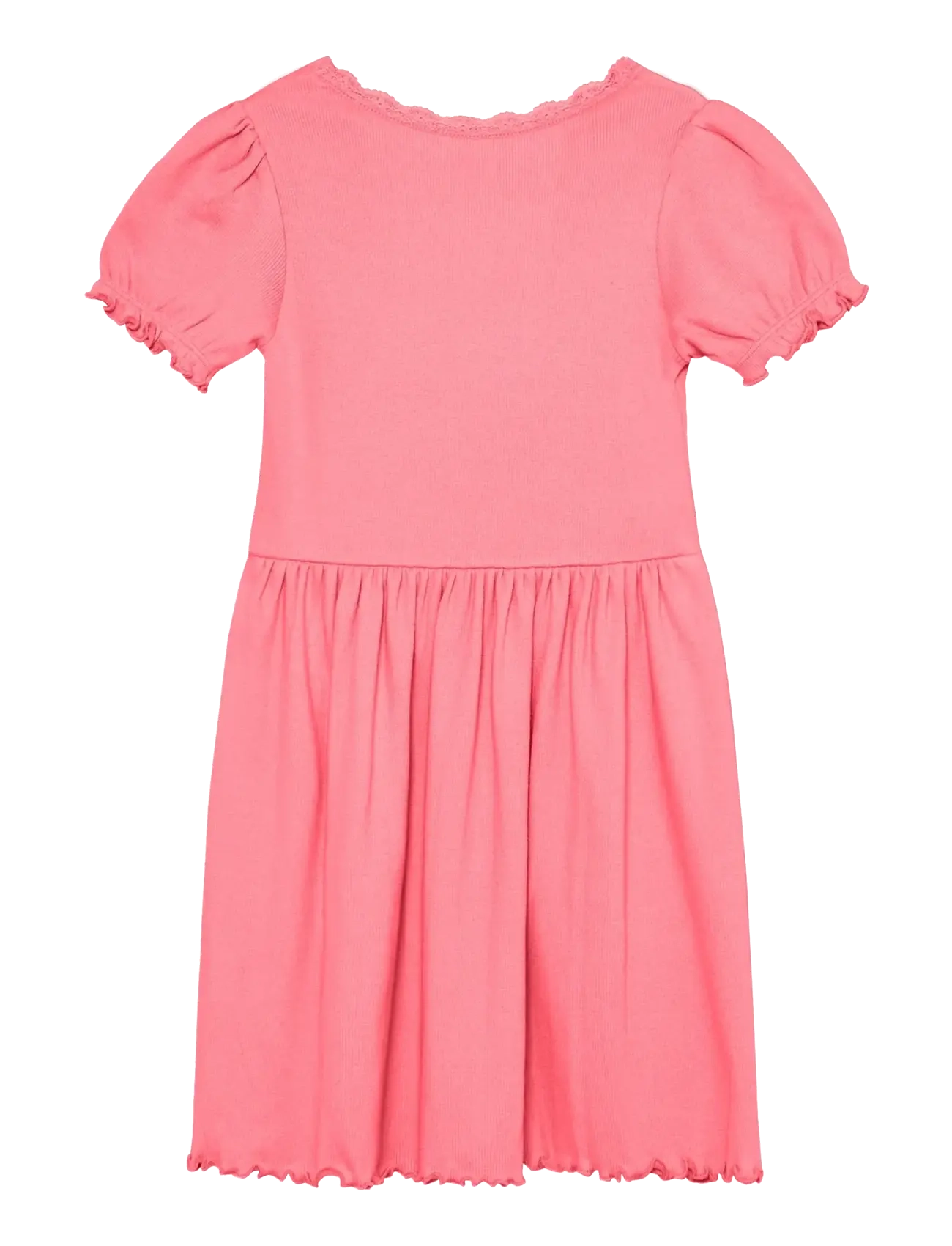 Huttelihut - Dress SS Rib - sukienki codzienne z krótkim rękawem - plumeria - 1
