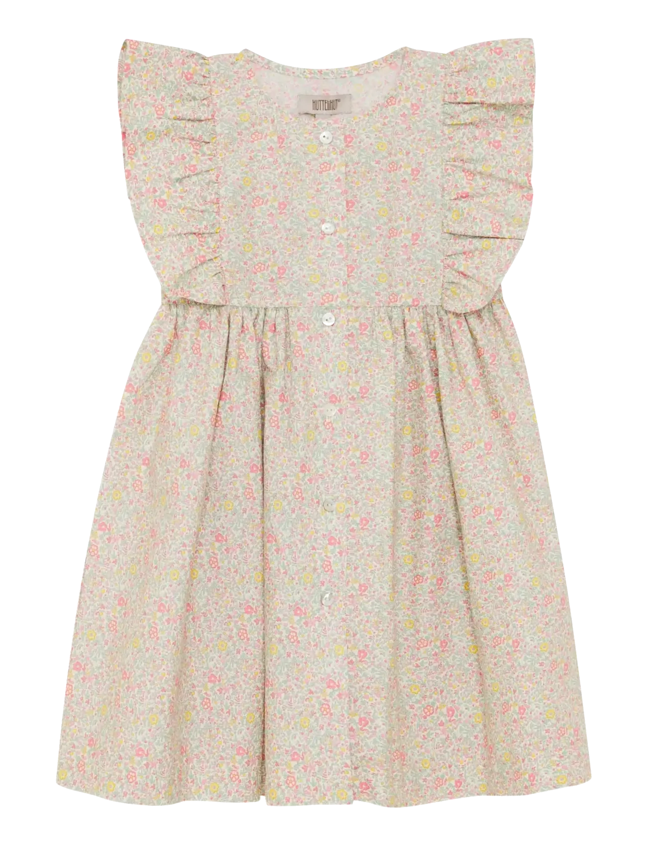 Huttelihut Dress SS in Liberty Fabric - Huttelihut - DOUBLE CREAM / multi