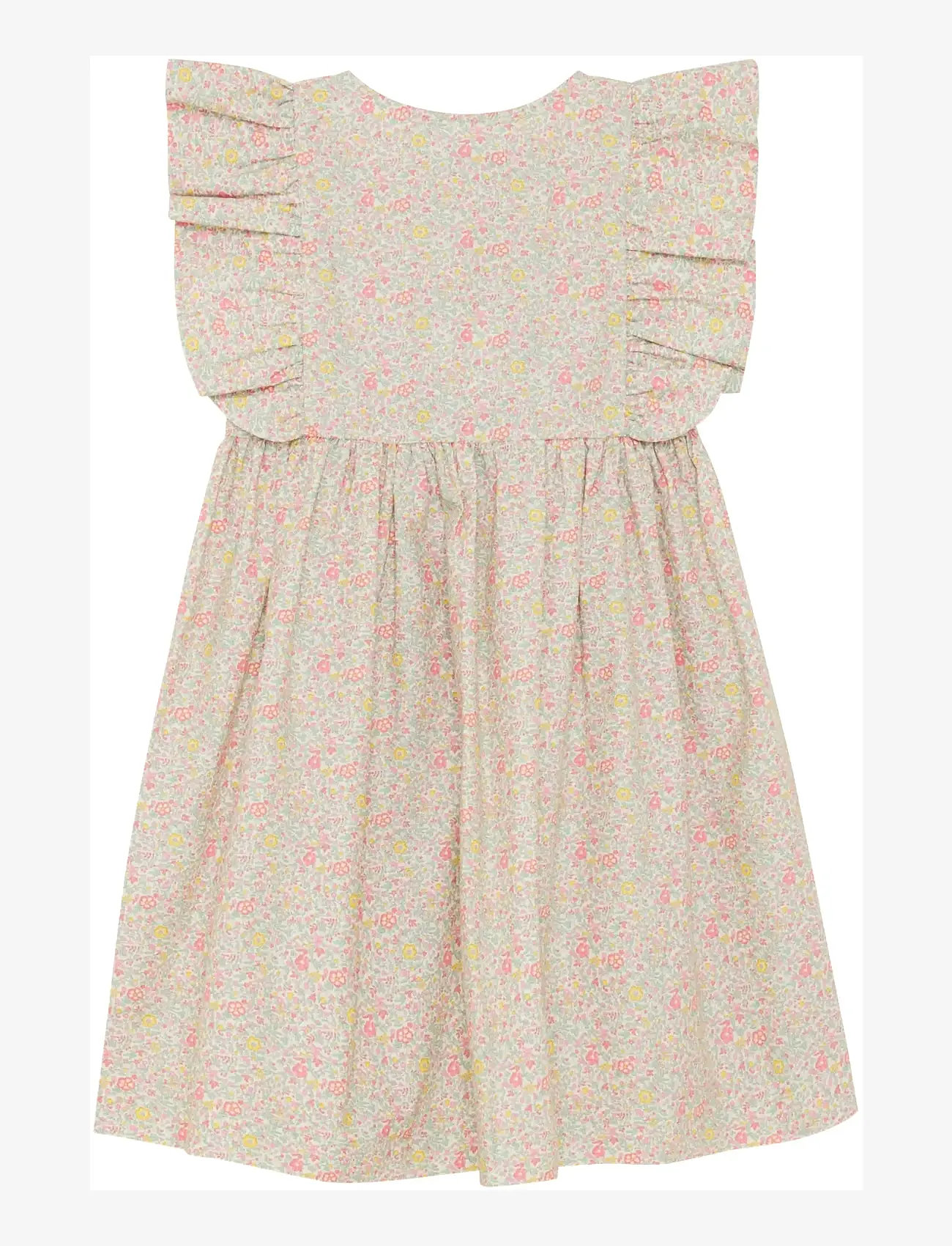 Huttelihut - Dress SS in Liberty Fabric - short-sleeved casual dresses - double cream - 2