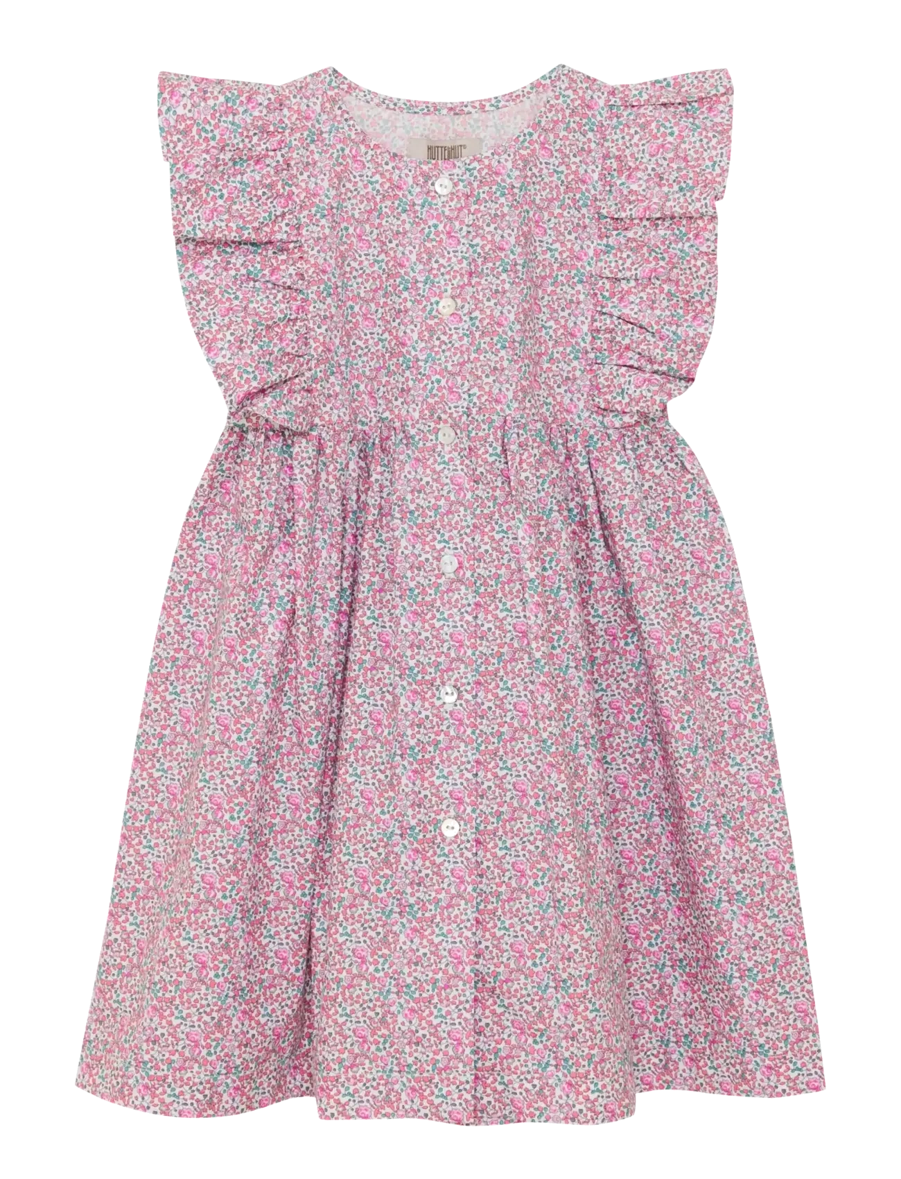 HUTTELIHUT Kleid Ss In Liberty Fabric Pink - 98 - Kinder