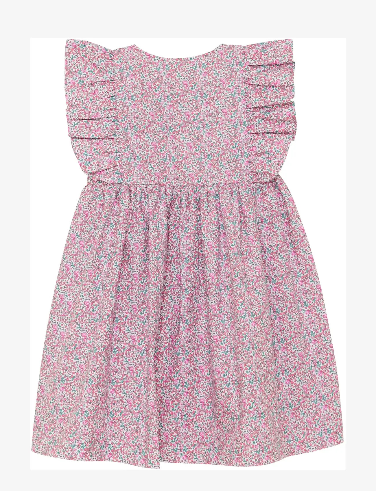 Huttelihut - Dress SS in Liberty Fabric - kortærmede hverdagskjoler - plumeria - 2