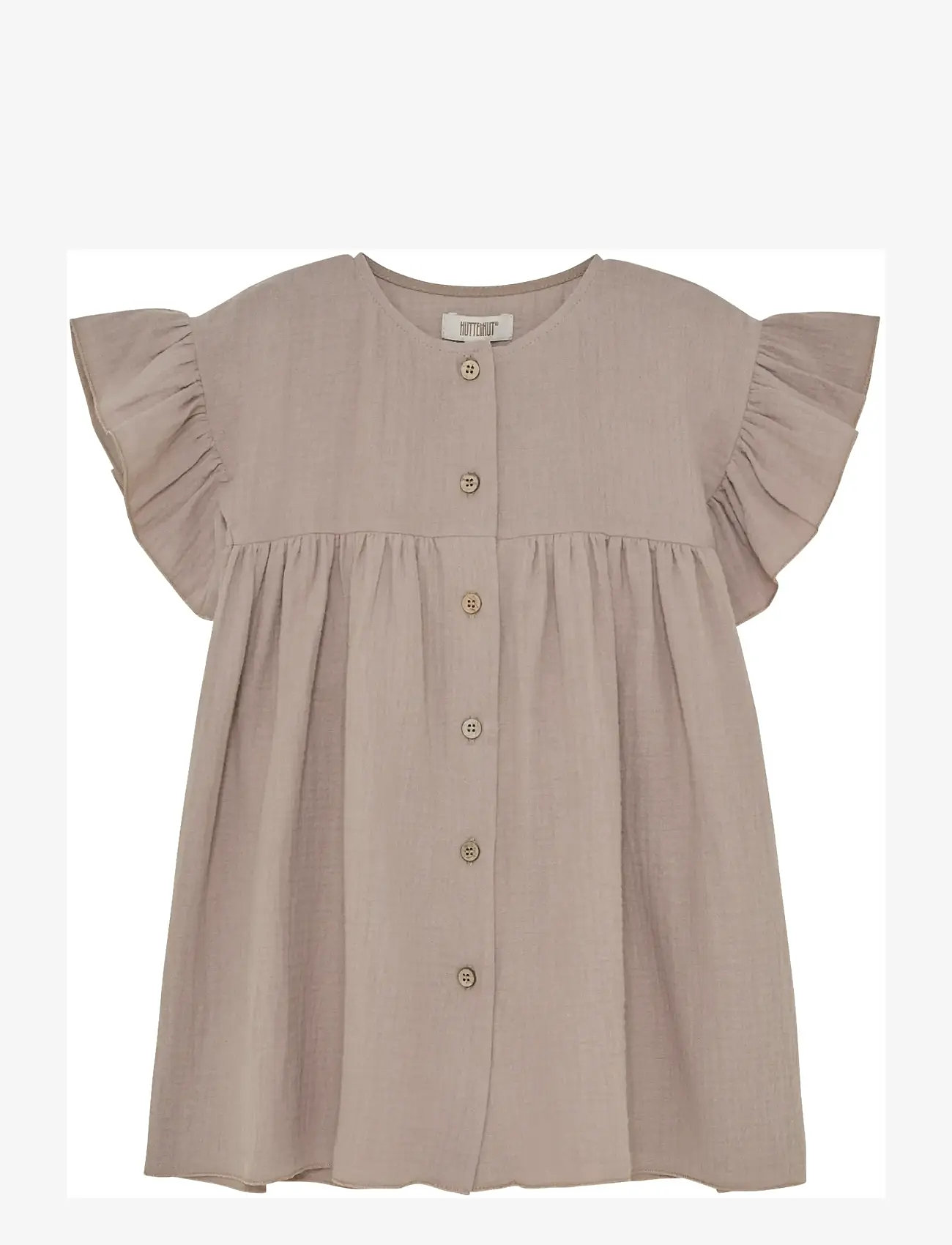Huttelihut - Dress SS Muslin - kortærmede hverdagskjoler - moon rock - 0