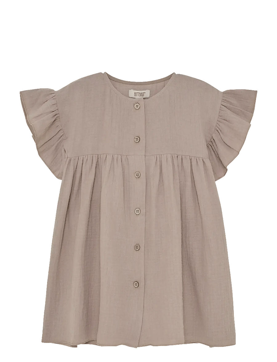 Huttelihut - Dress SS Muslin - casual jurken met korte mouwen - moon rock - 0