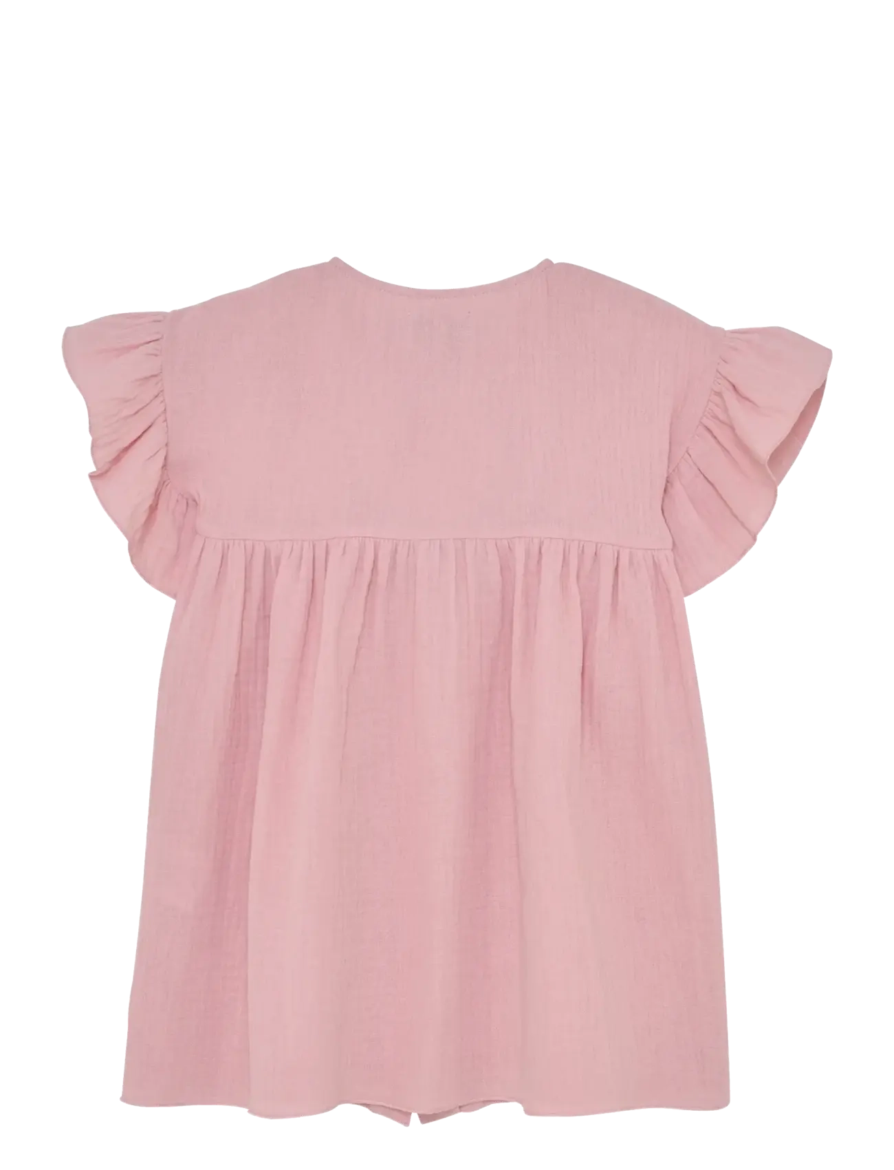 Huttelihut - Dress SS Muslin - kortärmade vardagsklänningar - pale mauve - 1