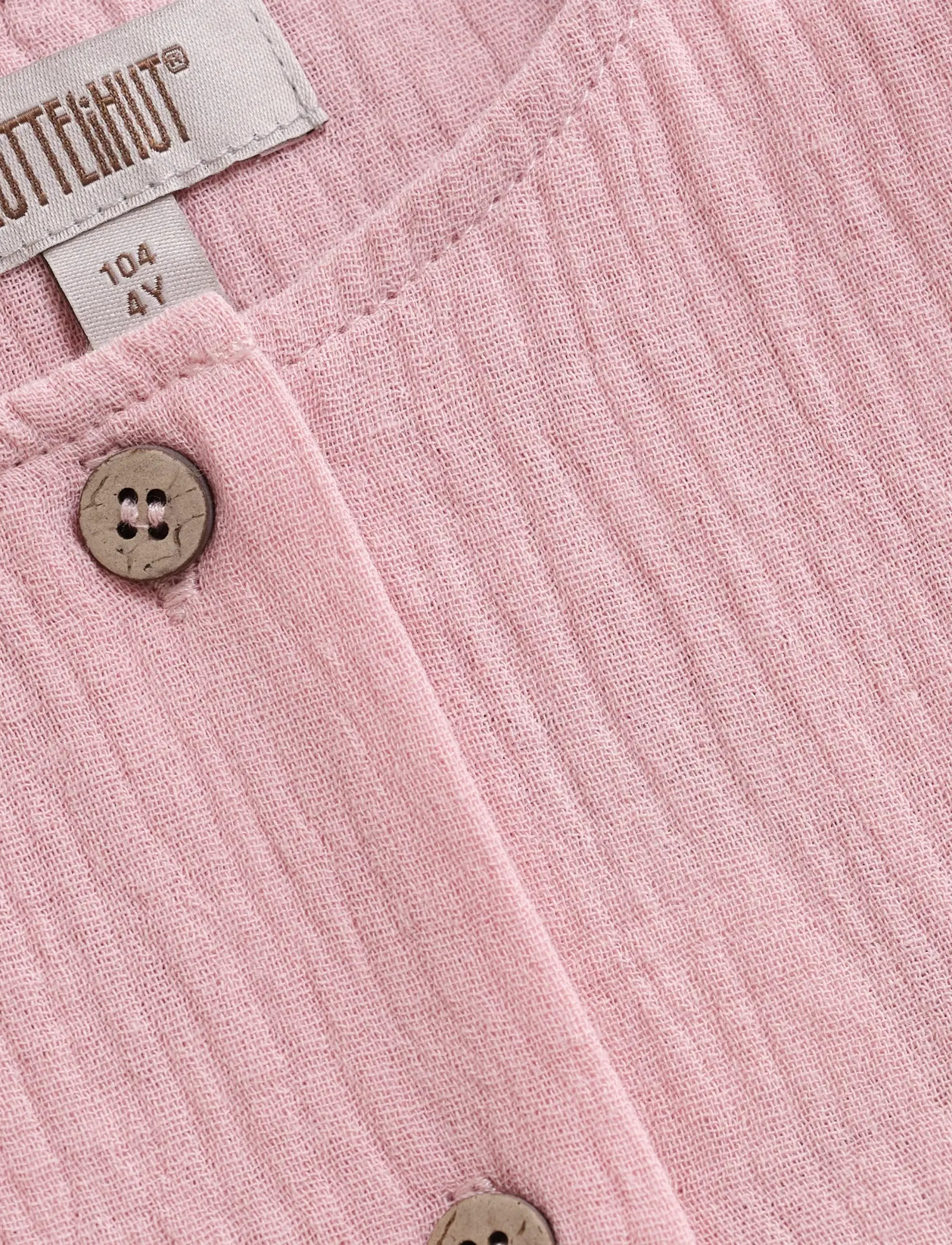 Huttelihut - Dress SS Muslin - kortärmade vardagsklänningar - pale mauve - 2