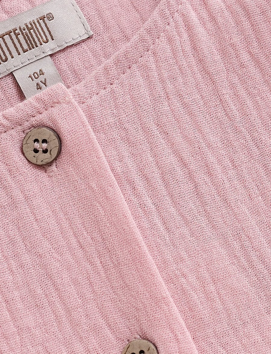 Huttelihut - Dress SS Muslin - kortärmade vardagsklänningar - pale mauve - 2
