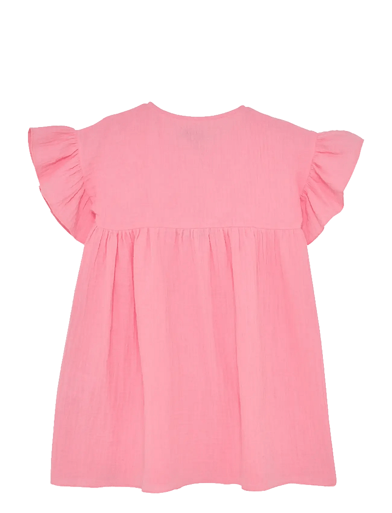 Huttelihut - Dress SS Muslin - kurzärmelige freizeitkleider - plumeria - 1
