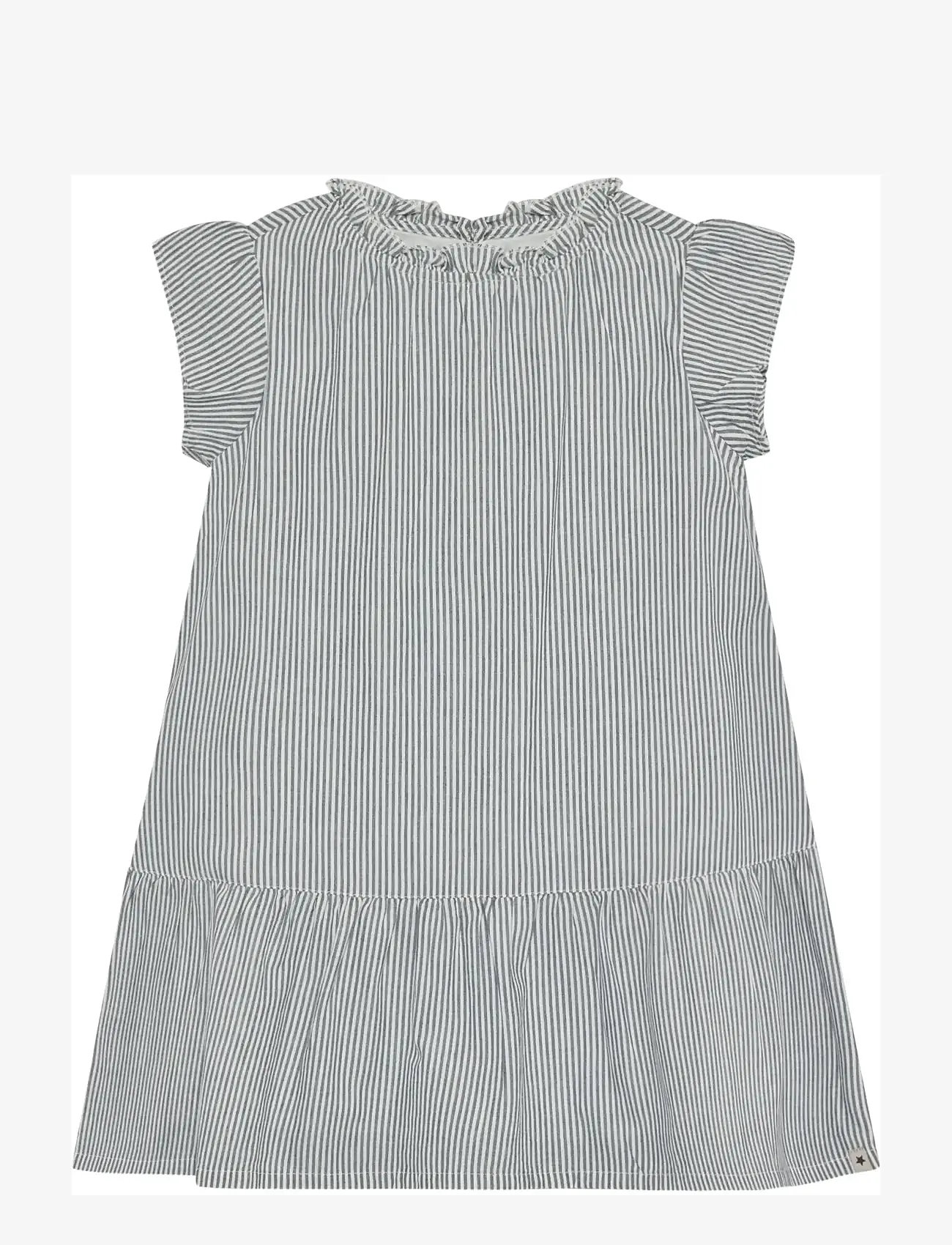 Huttelihut - Dress YD Stripe - kurzärmelige freizeitkleider - bering sea - 1