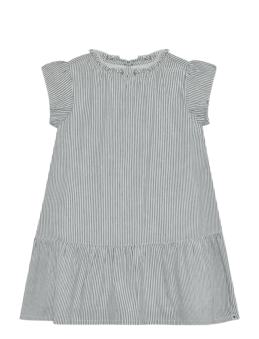 Huttelihut - Dress YD Stripe - ikdienas kleitas ar īsām piedurknēm - bering sea - 1