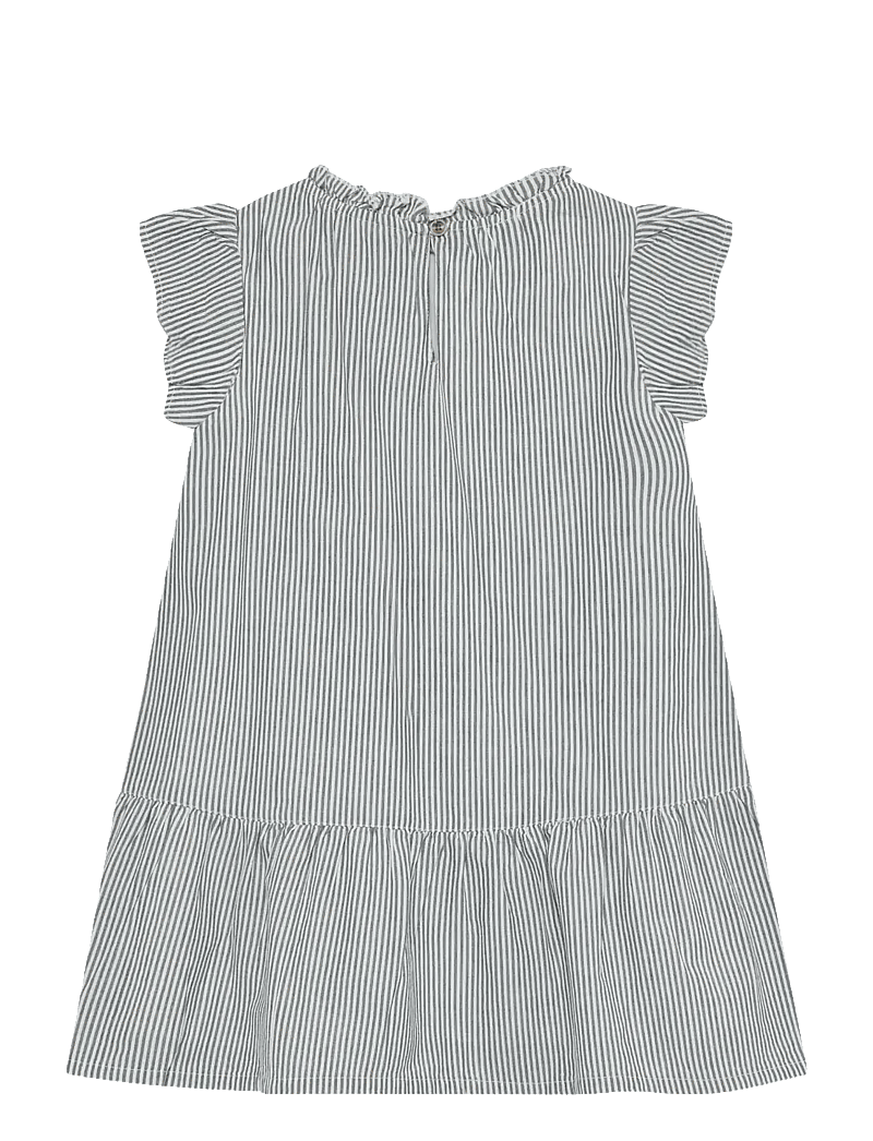 Huttelihut - Dress YD Stripe - kurzärmelige freizeitkleider - bering sea - 2