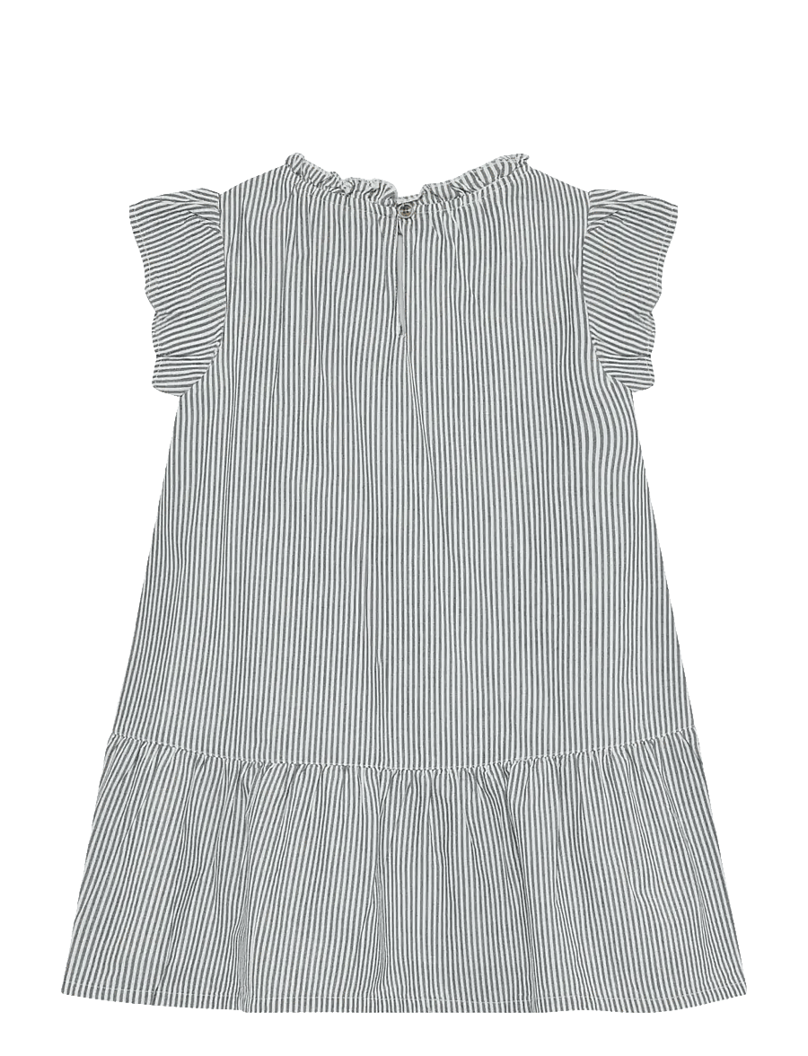 Huttelihut - Dress YD Stripe - ikdienas kleitas ar īsām piedurknēm - bering sea - 2