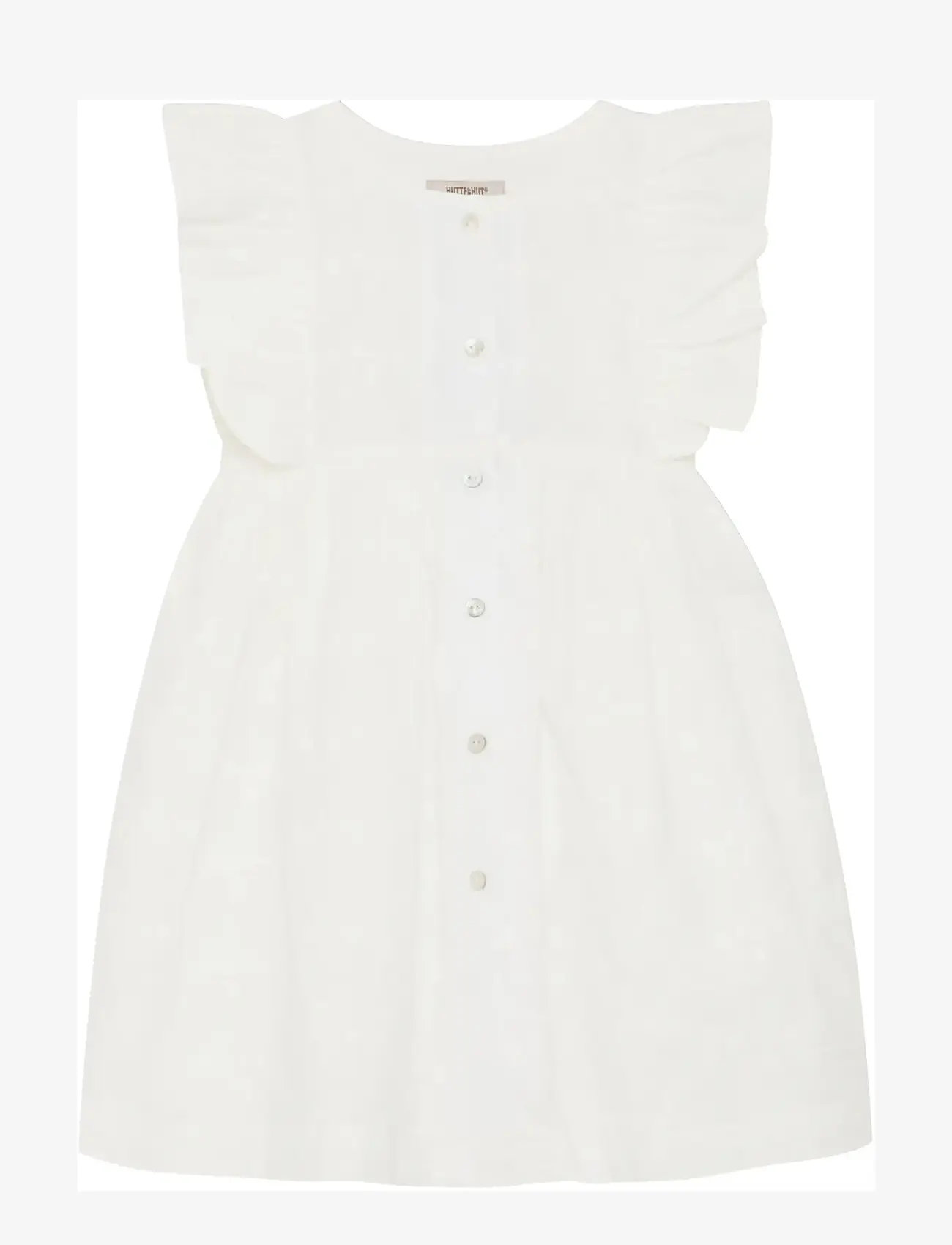 Huttelihut - Dress SS Embroidery - kortærmede hverdagskjoler - antique white - 1