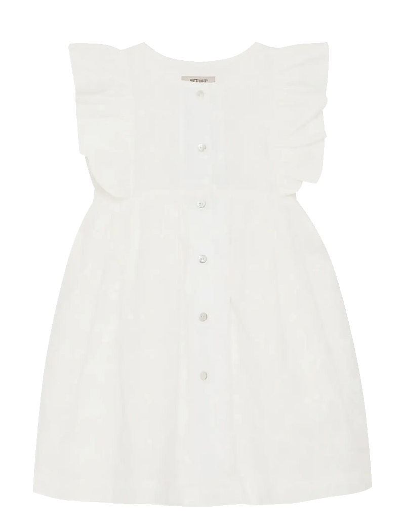 Huttelihut - Dress SS Embroidery - kortærmede hverdagskjoler - antique white - 1