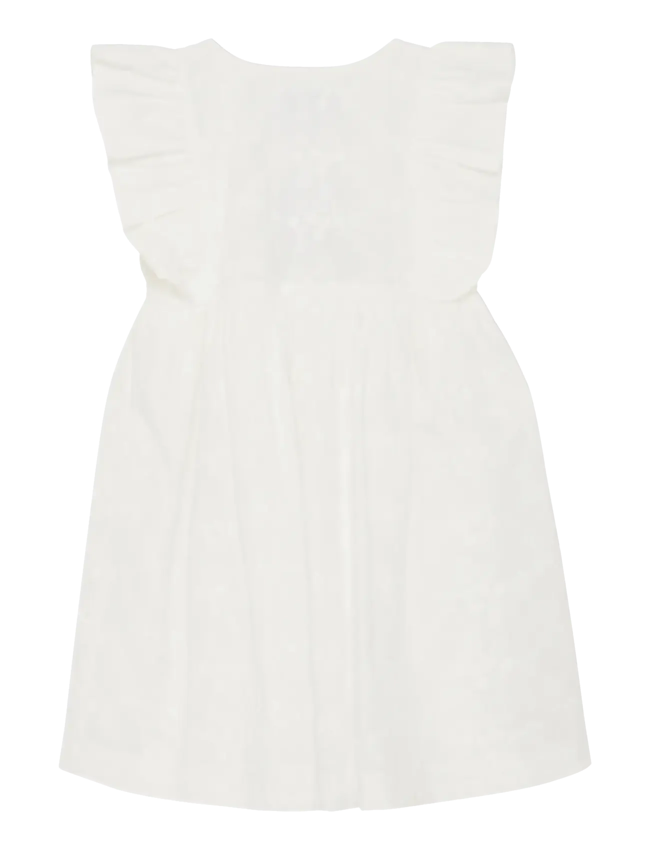 Huttelihut - Dress SS Embroidery - short-sleeved casual dresses - antique white - 2