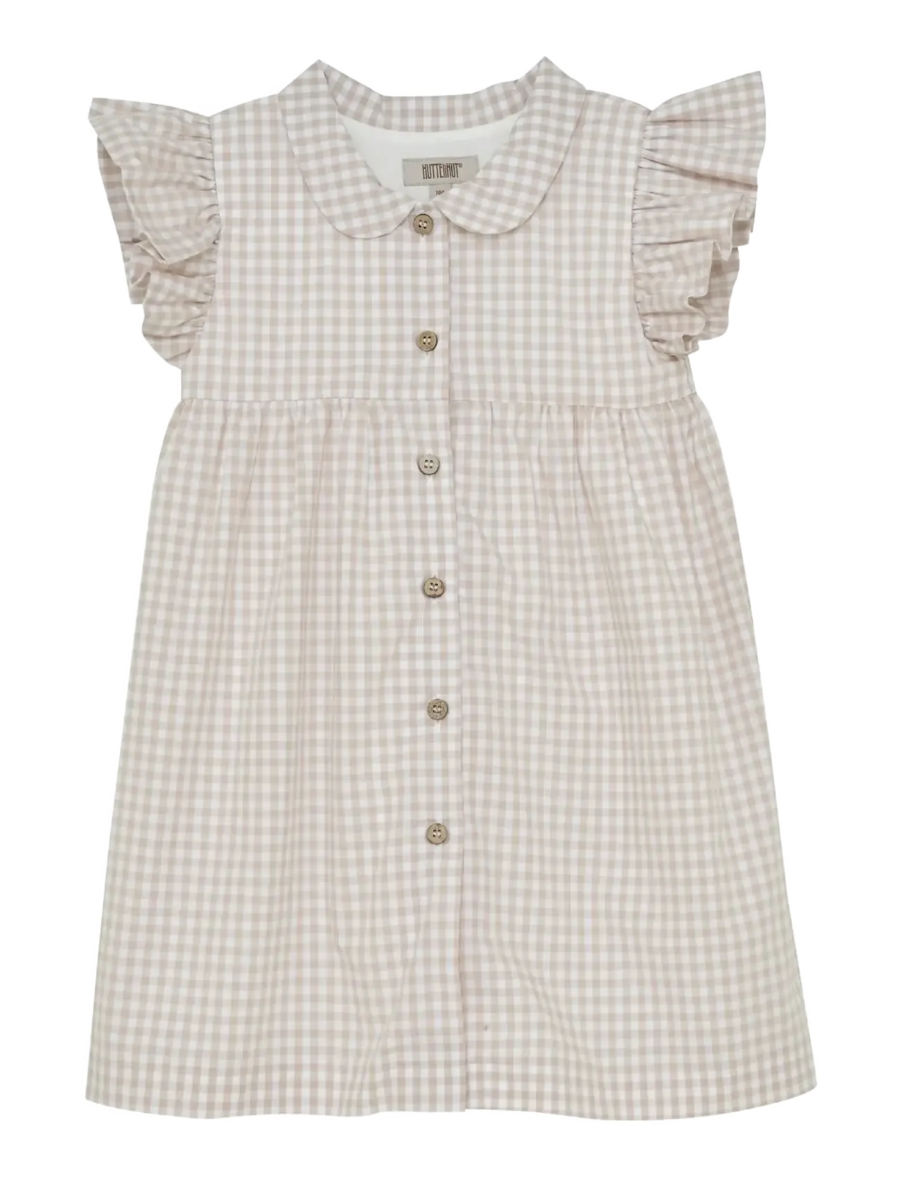 Huttelihut Dress SS Woven Check - Osta ikäryhmittäin - WHITE PEPPER / white