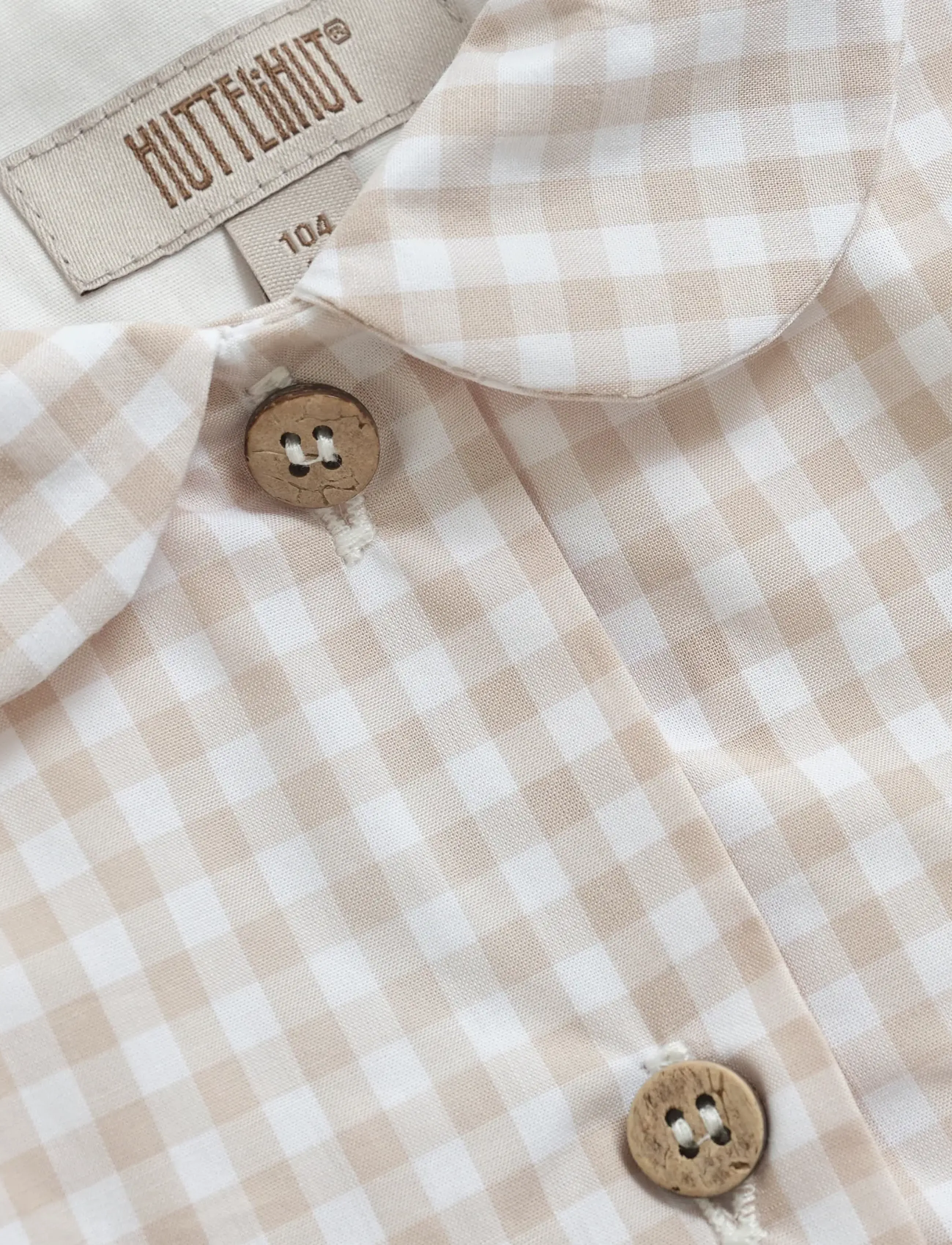 Huttelihut - Dress SS Woven Check - white pepper - 2