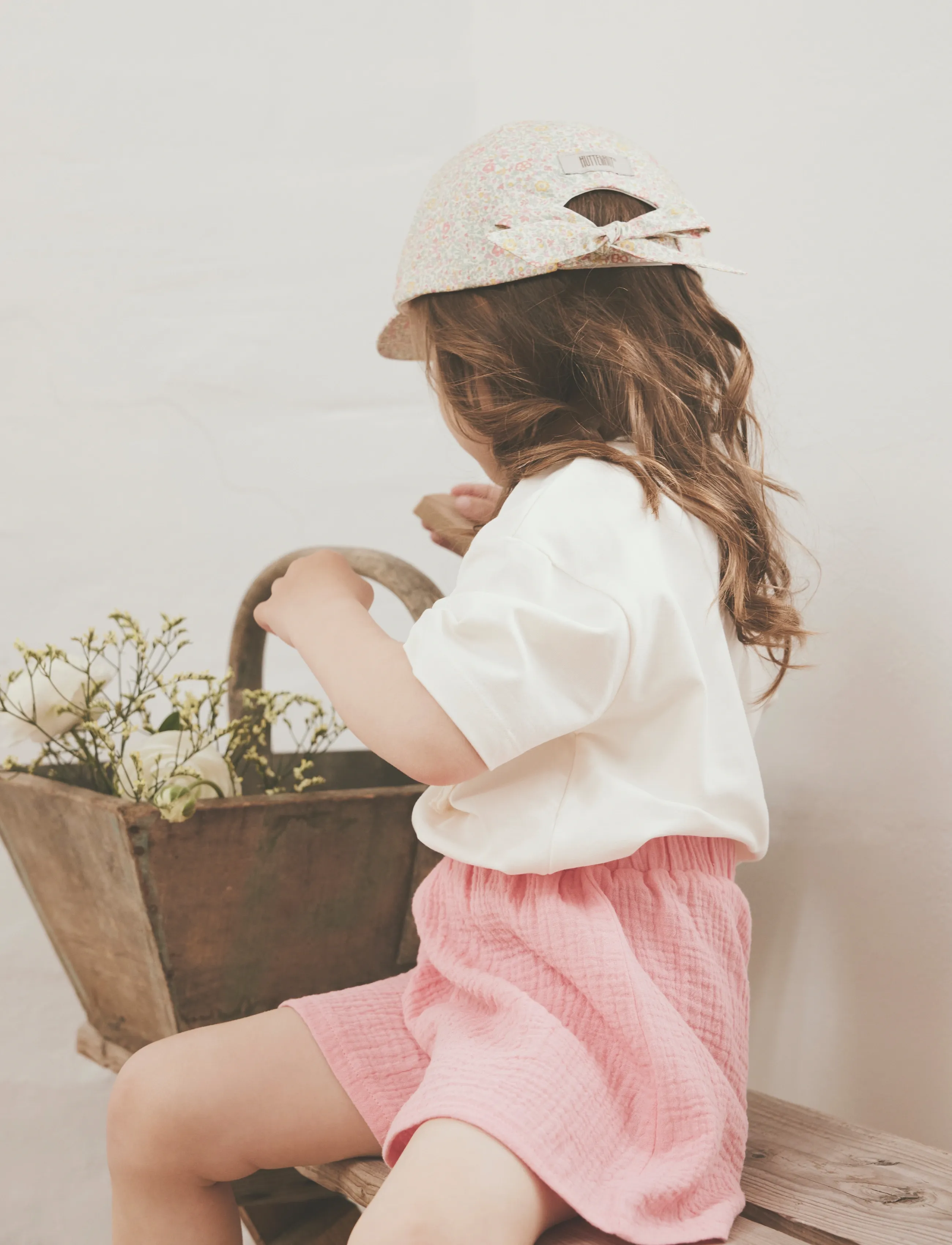 Huttelihut Shorts Muslin, Børn, Musselin Shorts, Pink, Str: 104