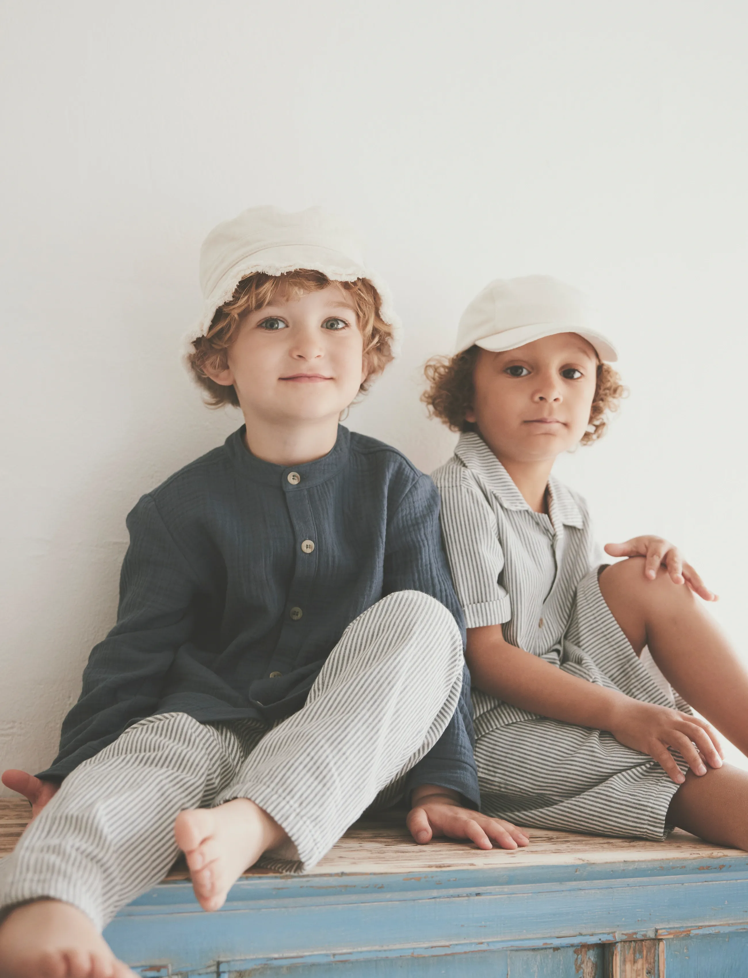 Huttelihut Pants YD stripe - Underdele - BERING SEA / multi