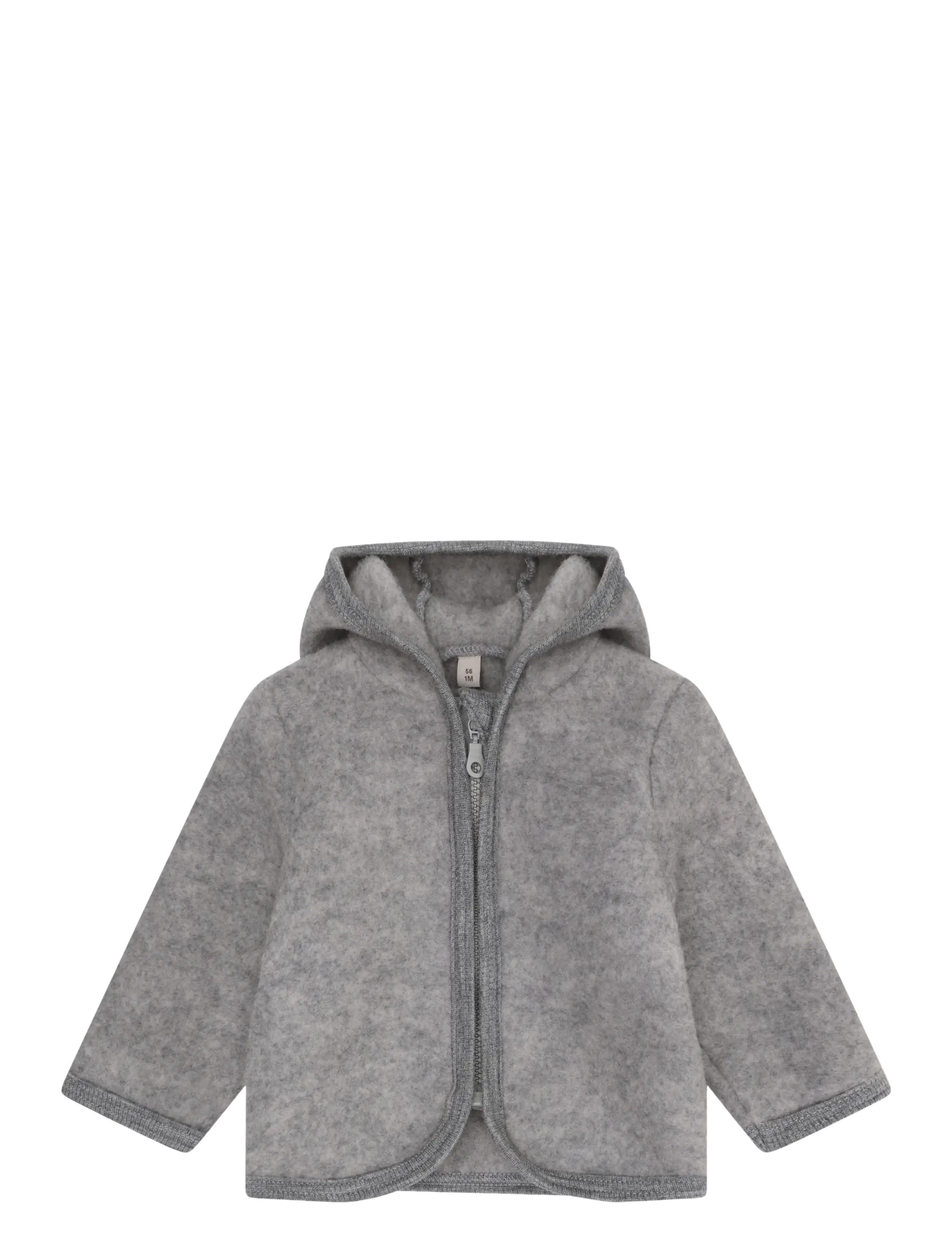 Huttelihut Jacket Wool Fleece - Vinterjackor - MEDIUM GREY MELANGE / grey