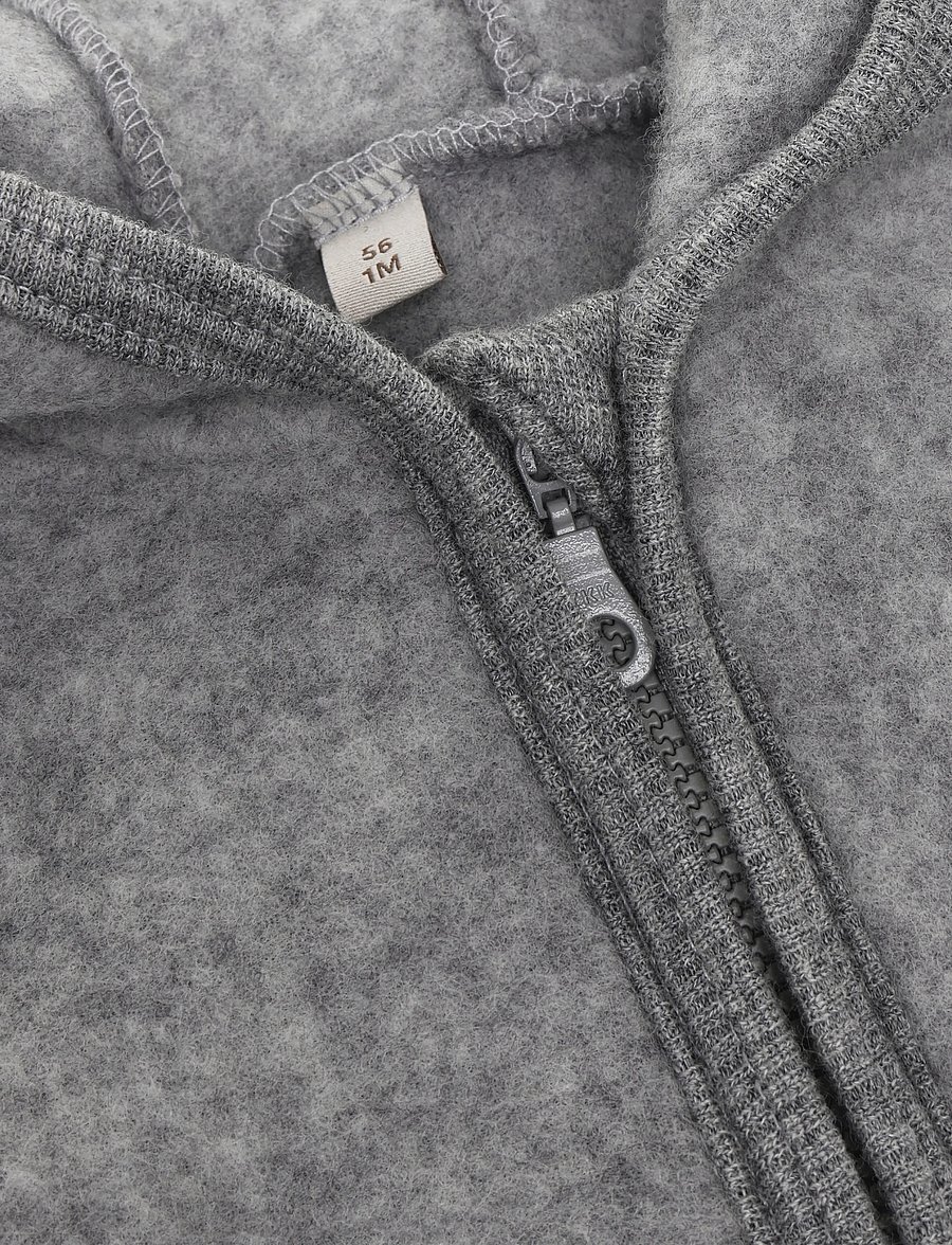 Huttelihut - Jacket Wool Fleece - medium grey melange - 2