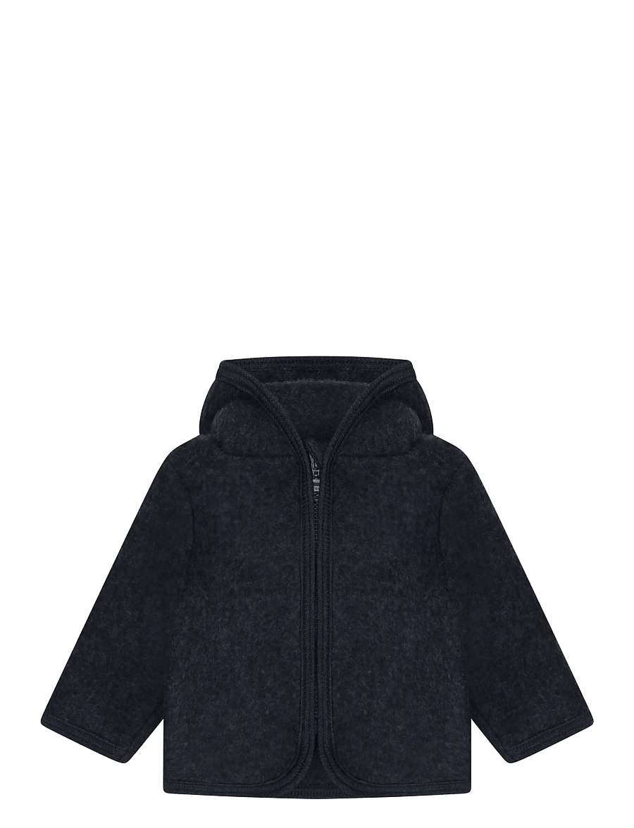 Huttelihut - Jacket Wool Fleece - navy melange - 0