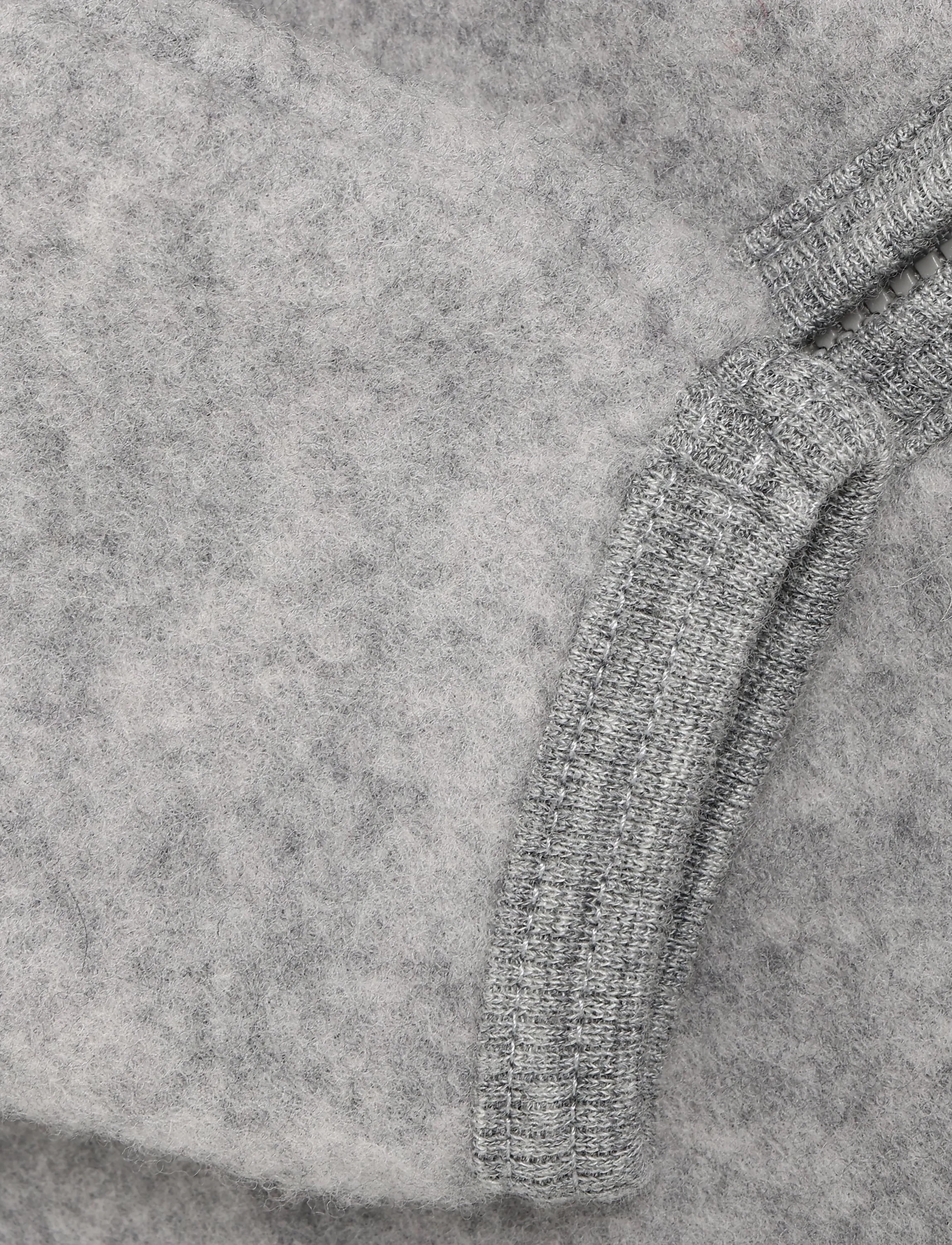 Huttelihut - Jacket Ears Wool Fleece - fleecejackor - medium grey melange - 2