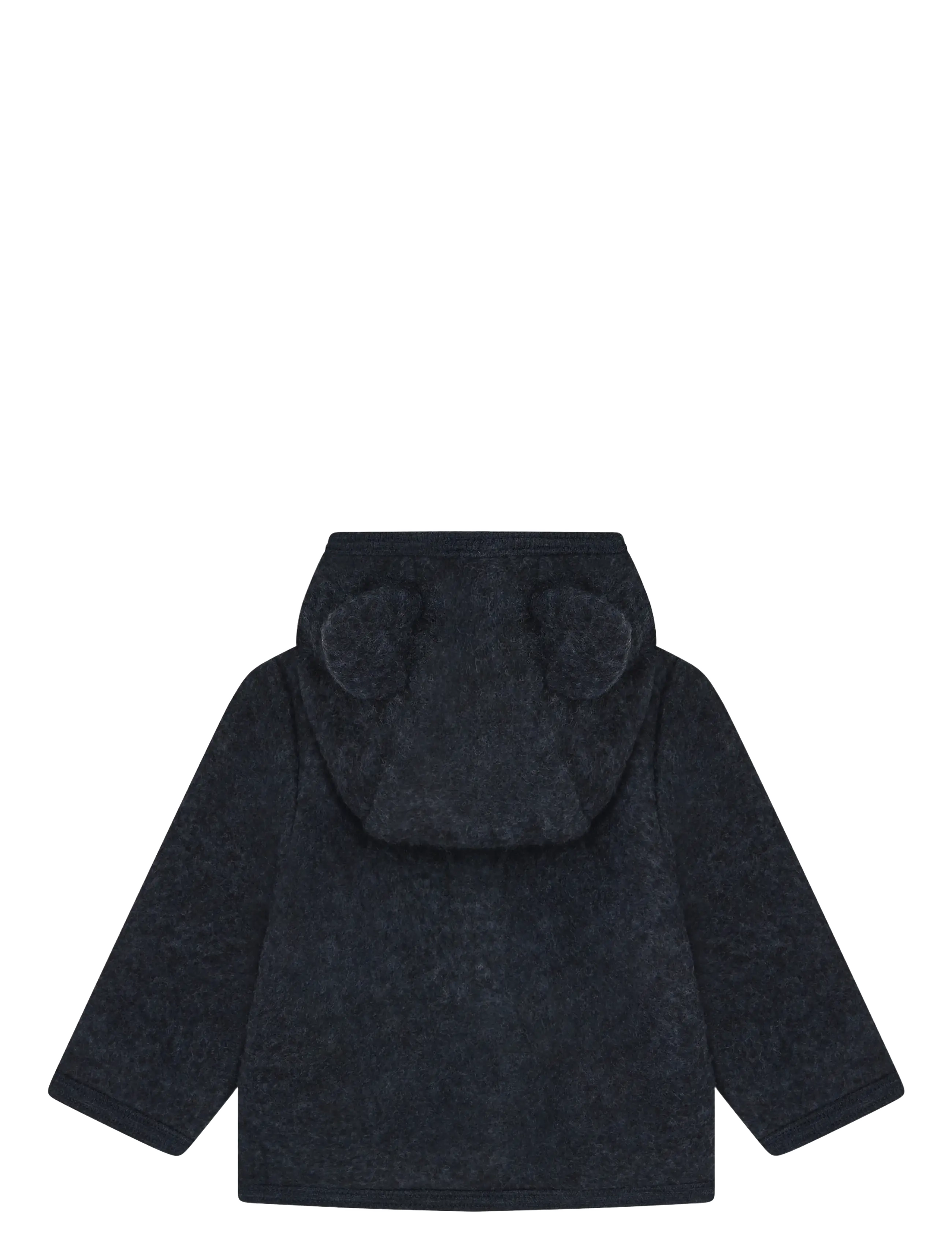 Huttelihut - Jacket Ears Wool Fleece - fleecejackor - navy melange - 1