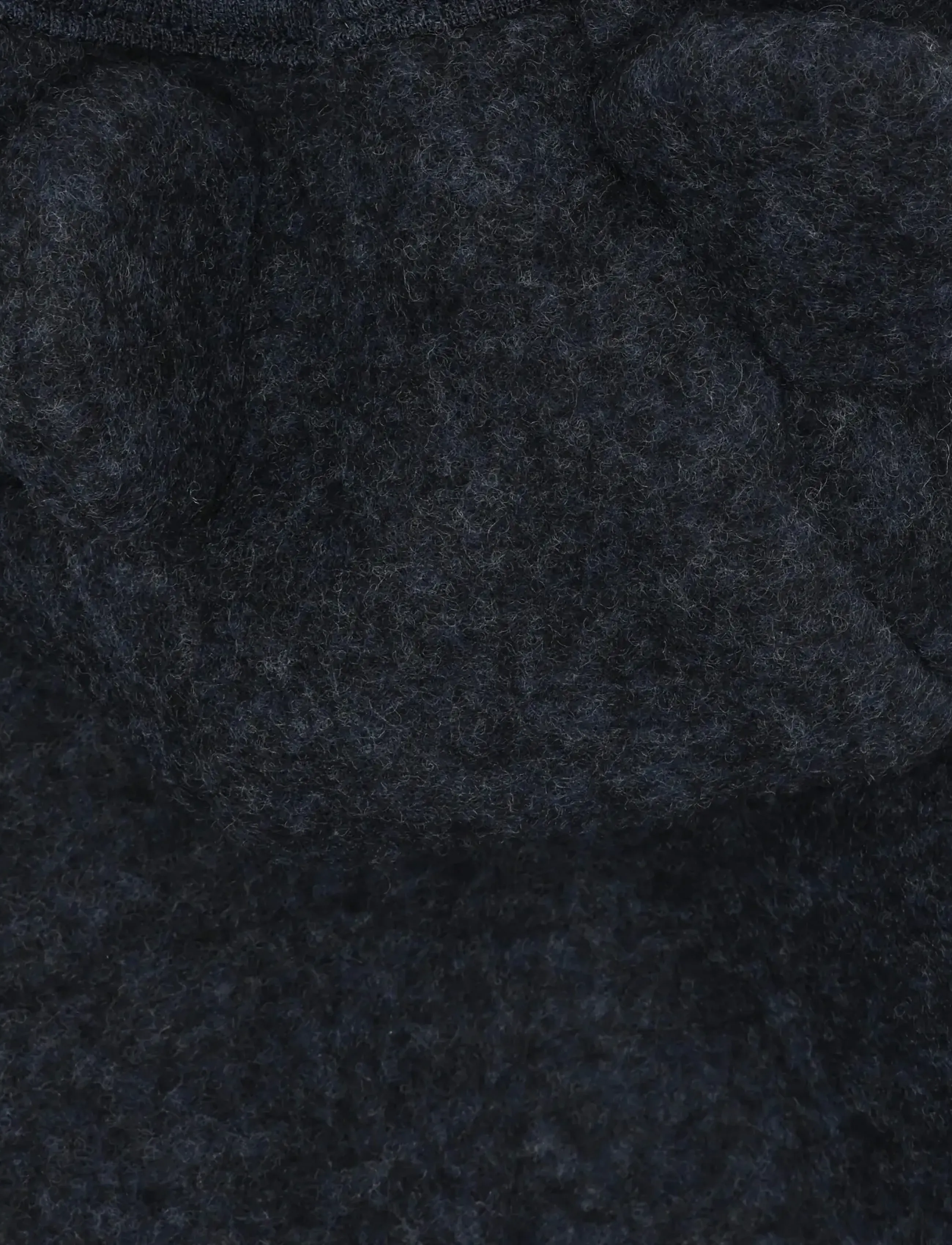 Huttelihut - Jacket Ears Wool Fleece - fleecejackor - navy melange - 3