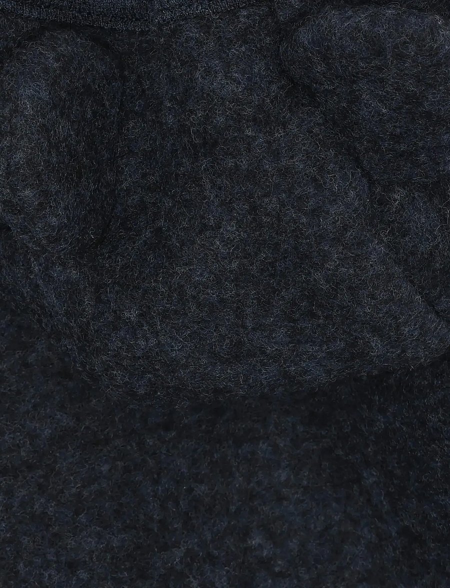 Huttelihut - Jacket Ears Wool Fleece - fleecejackor - navy melange - 3