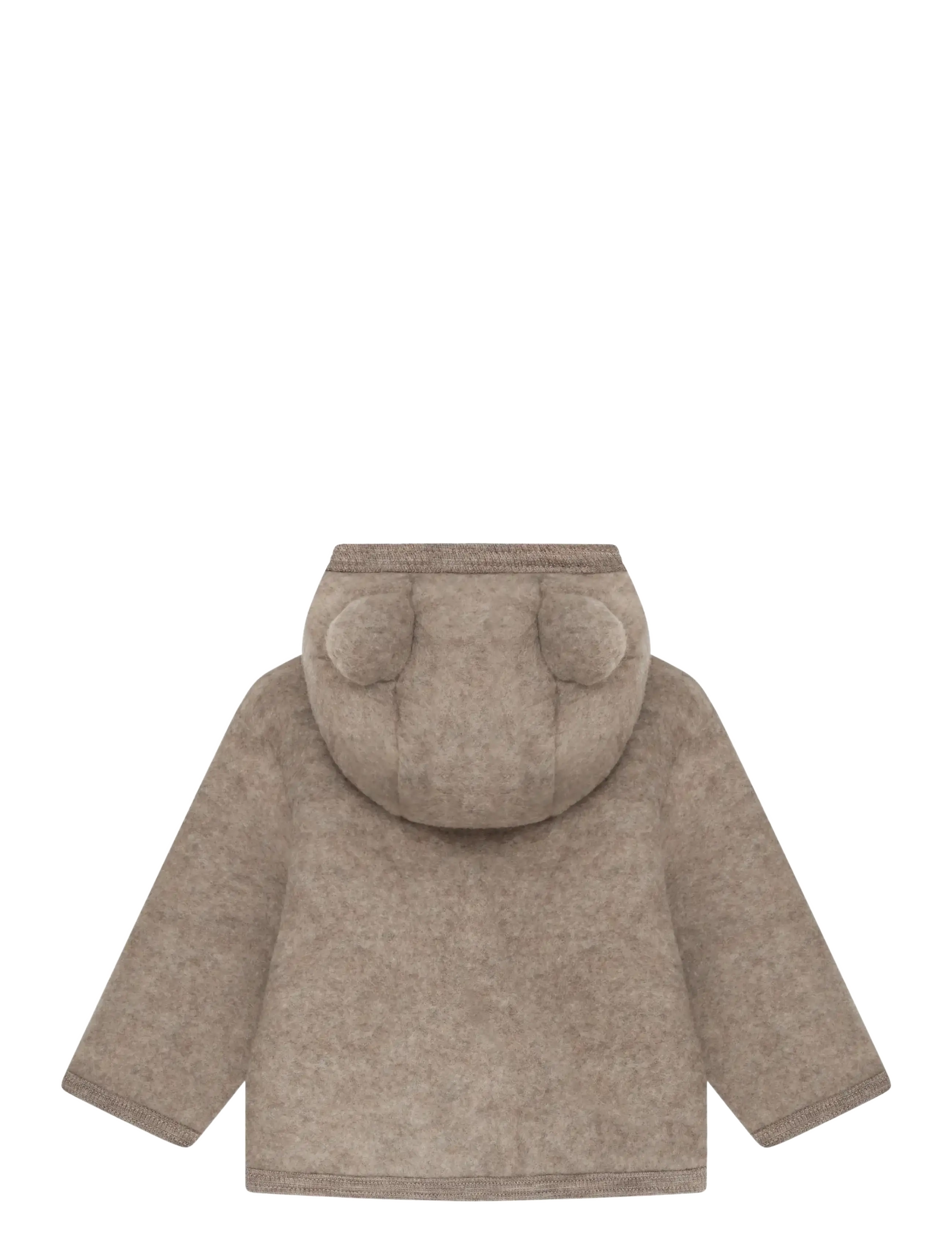 Huttelihut - Jacket Ears Wool Fleece - fleecejakker - savannah melange - 1