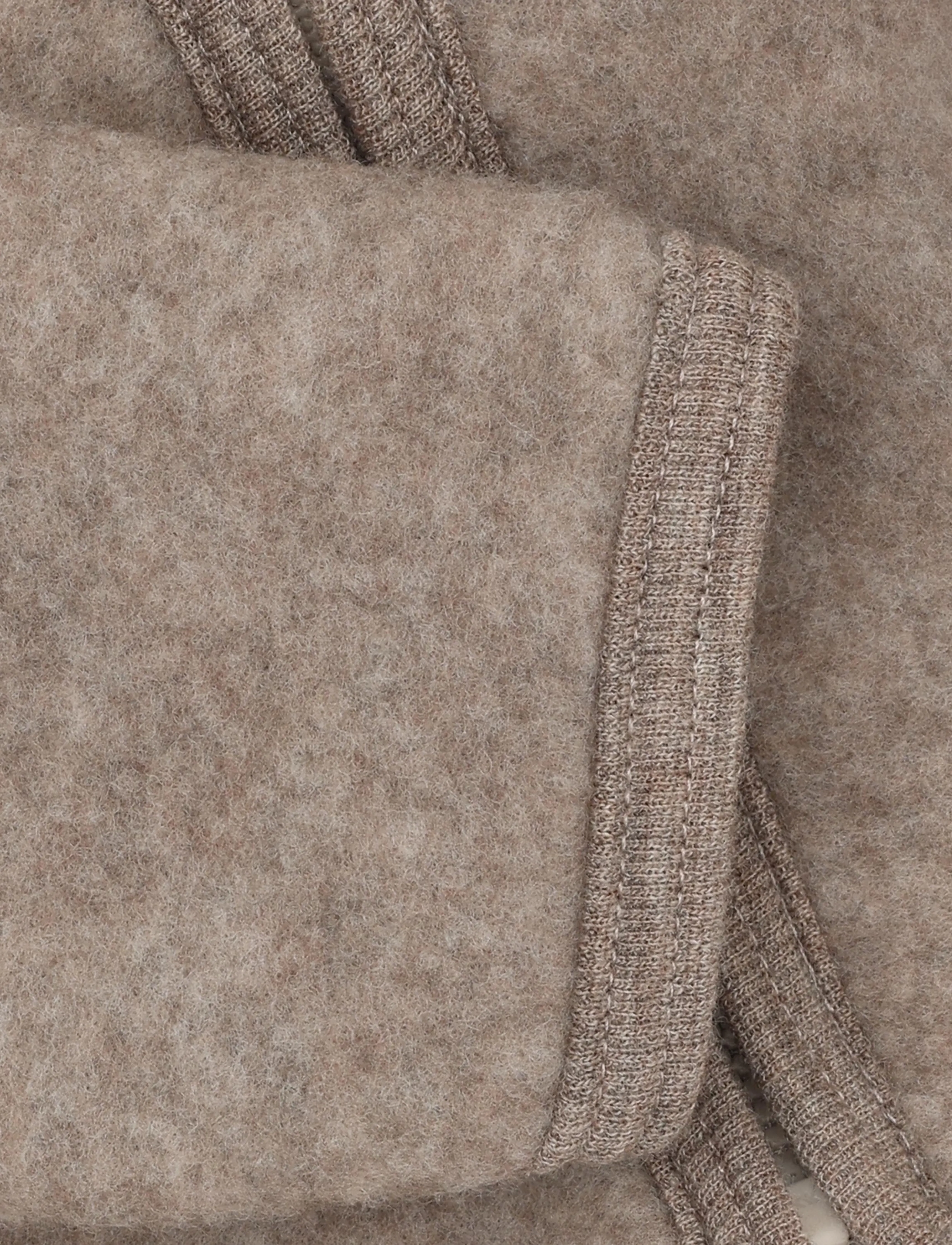 Huttelihut - Jacket Ears Wool Fleece - fleecejakker - savannah melange - 2