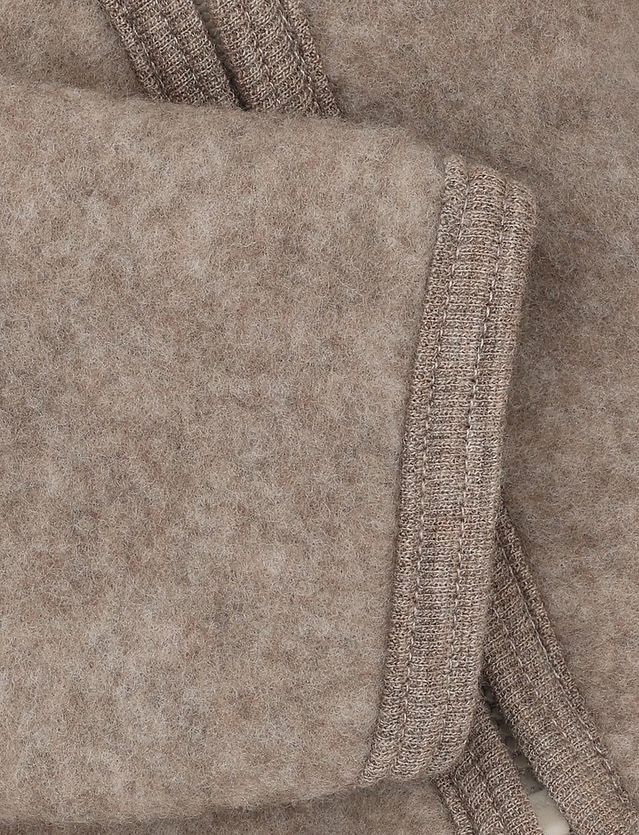 Huttelihut - Jacket Ears Wool Fleece - fleecejakker - savannah melange - 2