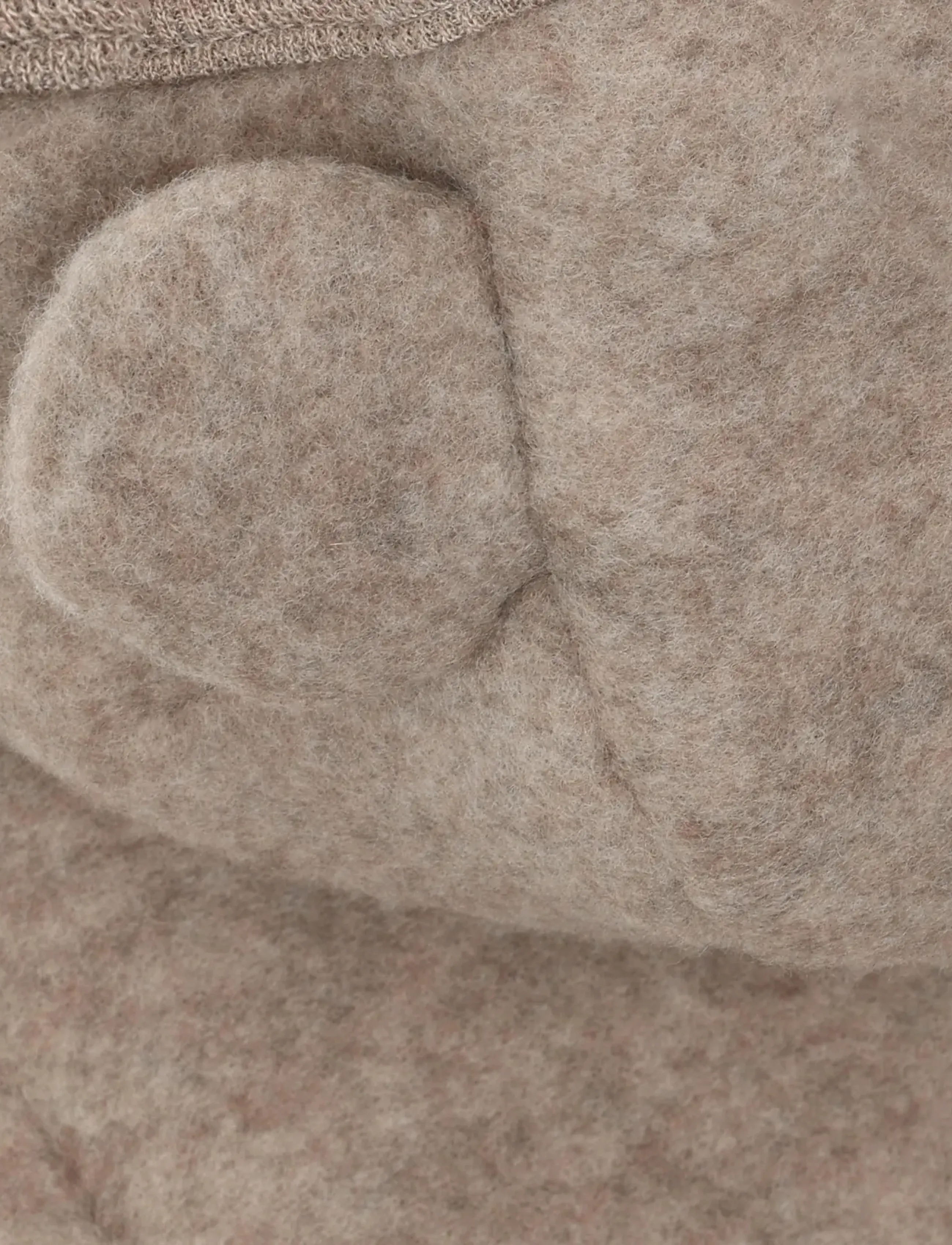 Huttelihut - Jacket Ears Wool Fleece - fleecejakker - savannah melange - 3