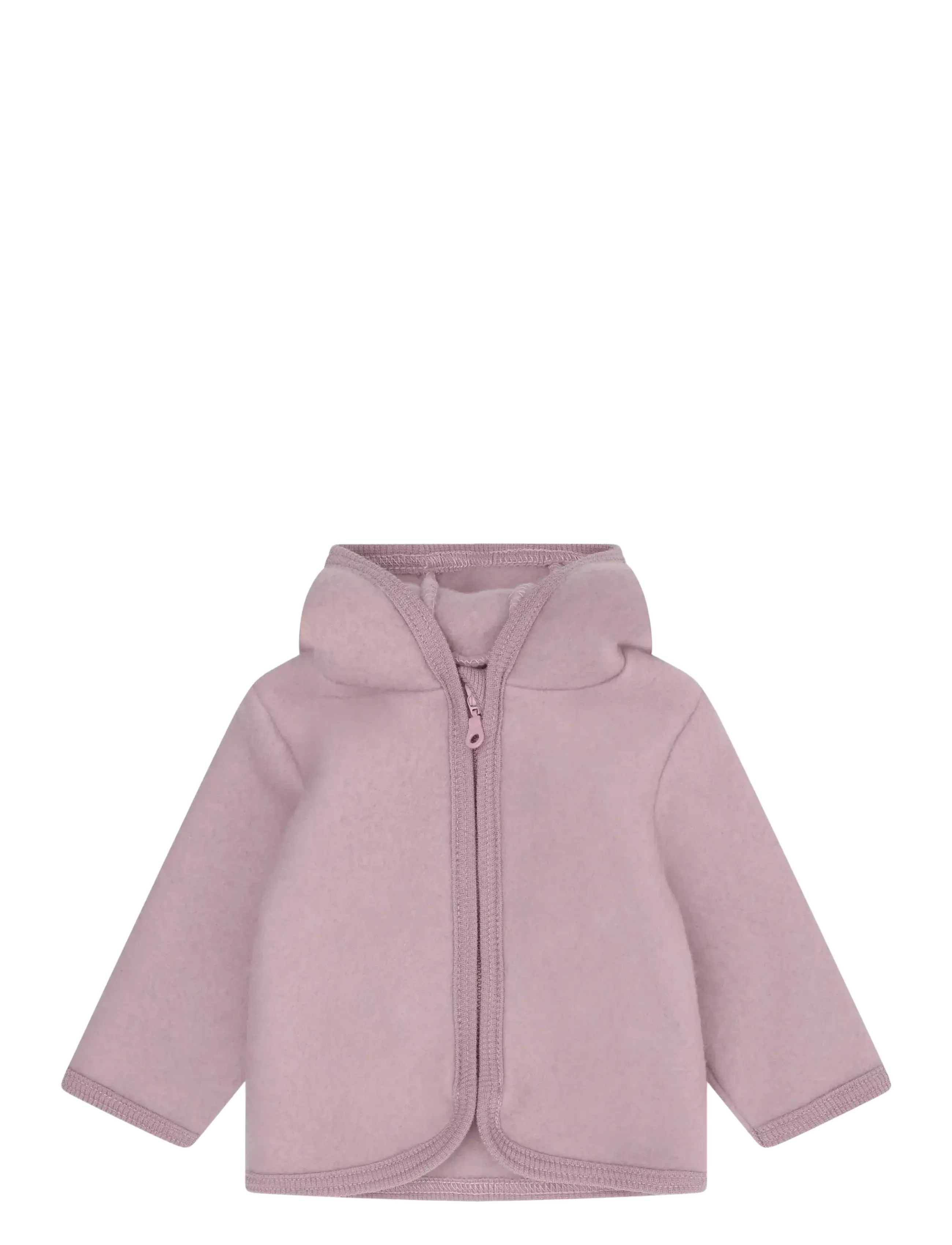 Huttelihut Jacket Ears Wool Fleece - Dunjackor & Fodrade jackor - WOODROSE / pink/rose