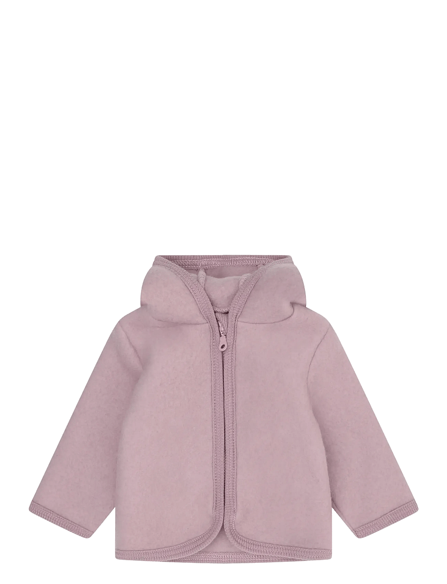 Huttelihut - Jacket Ears Wool Fleece - fleecejackor - woodrose - 0