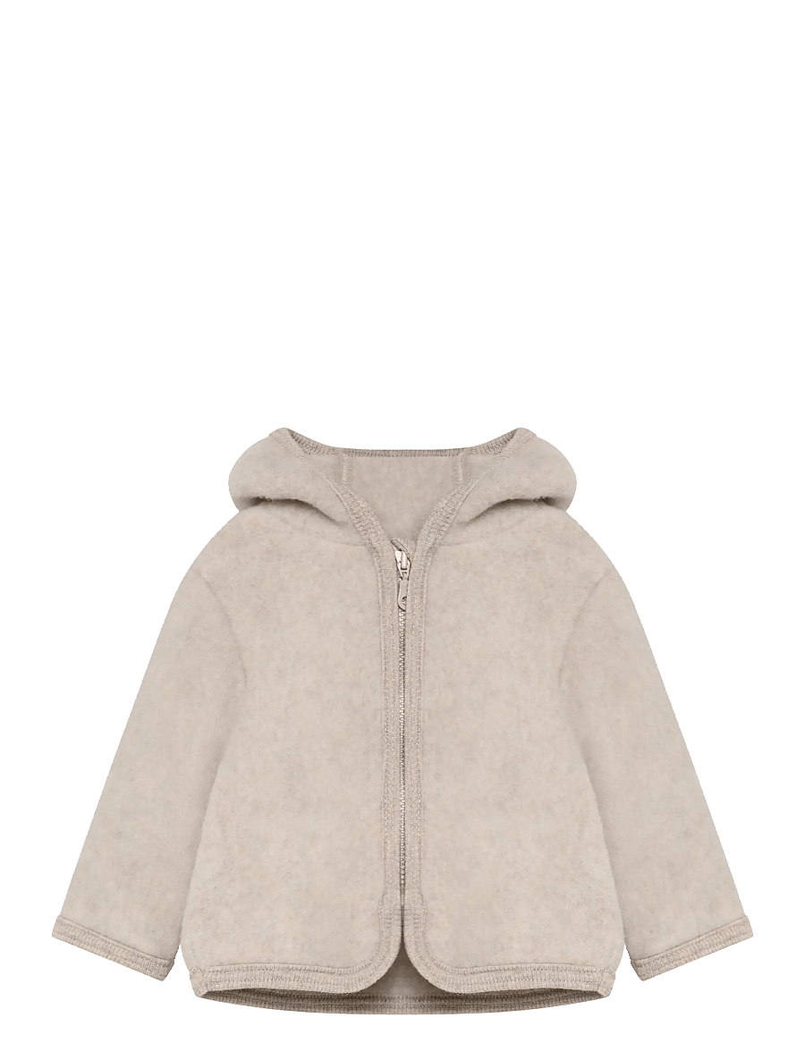 Huttelihut - Jacket Ears Wool Fleece - camel melange - 0