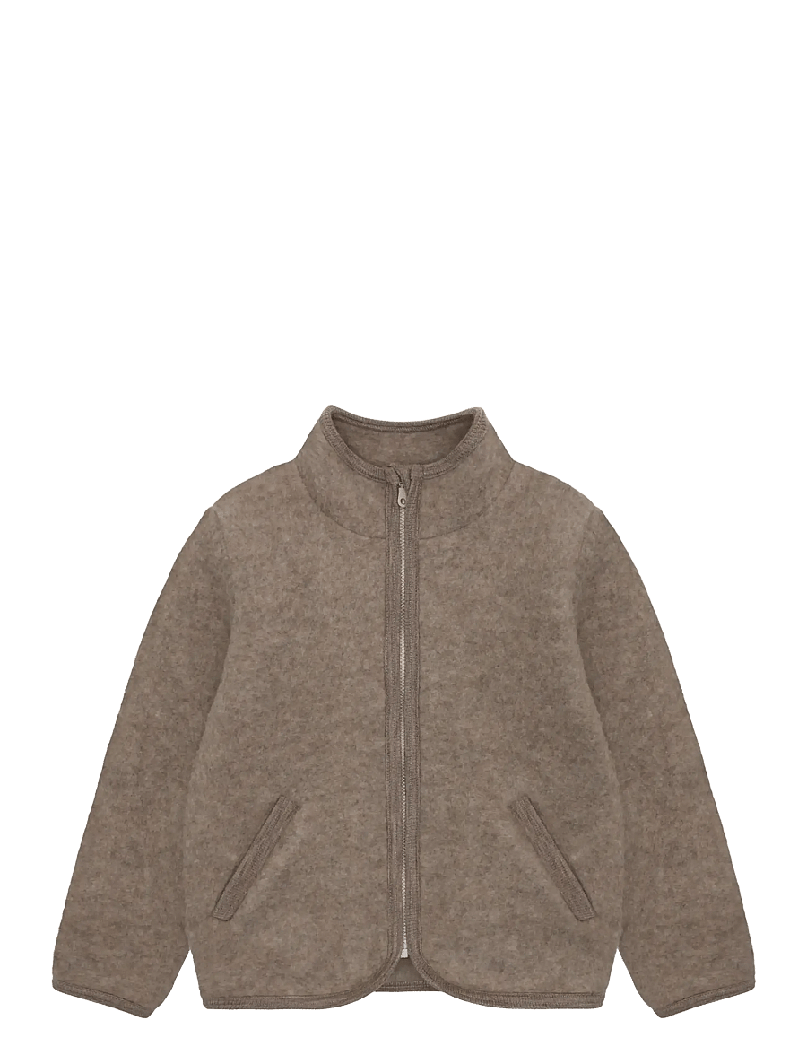 Huttelihut - Jacket Wool Fleece - fleecejackor - savannah melange - 1