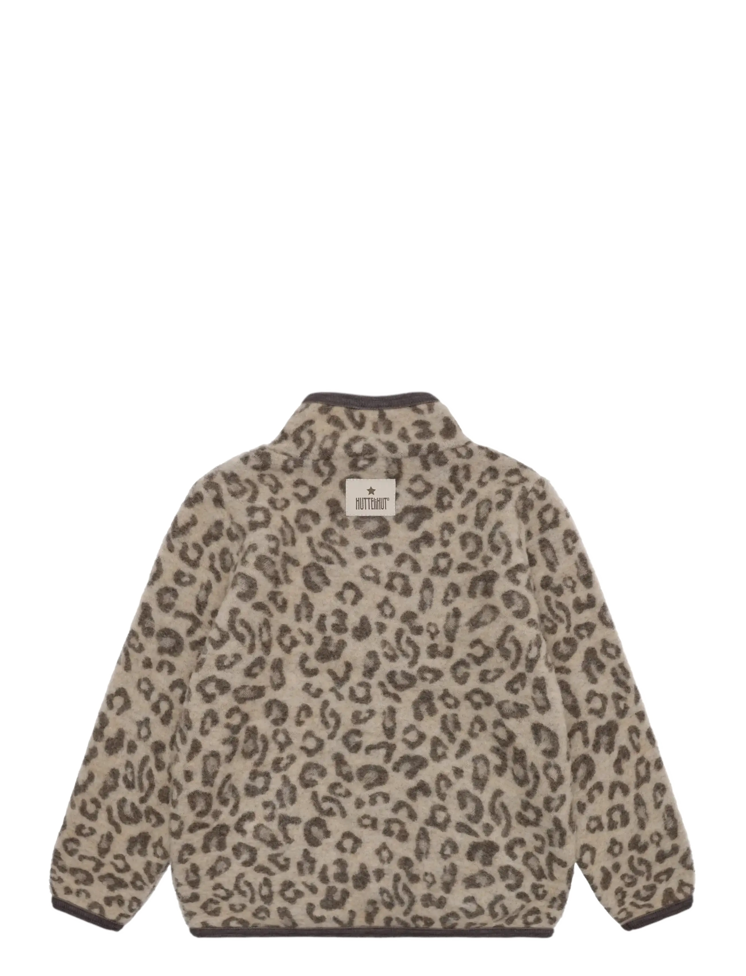 Huttelihut - Jacket Wool Fleece Jacquard - fleecejackor - camel melange - 2