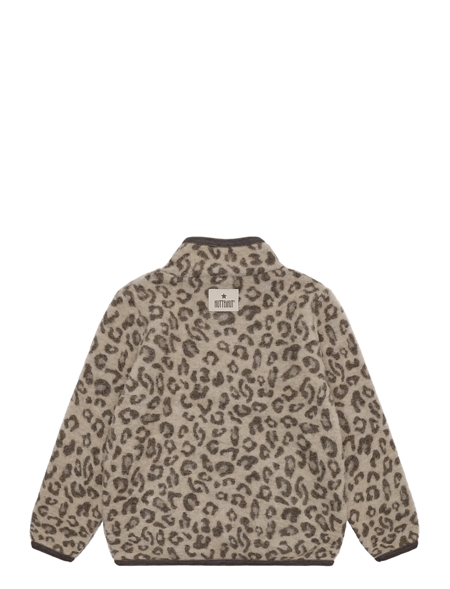 Huttelihut - Jacket Wool Fleece Jacquard - fleecejackor - camel melange - 2