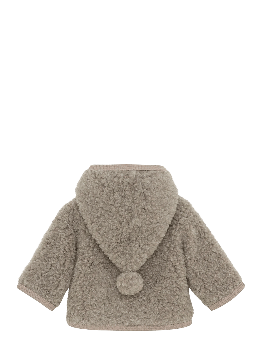 Huttelihut - Jacket Pixie Wool Teddy w. Lin - soojad ja polsterdatud - camel melange - 1