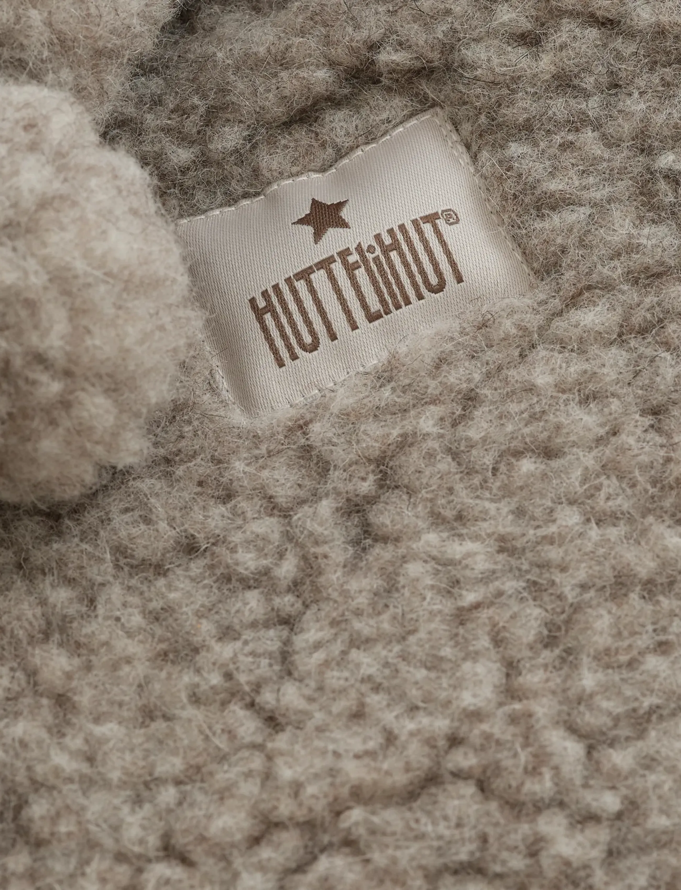 Huttelihut - Jacket Pixie Wool Teddy w. Lin - soojad ja polsterdatud - camel melange - 3