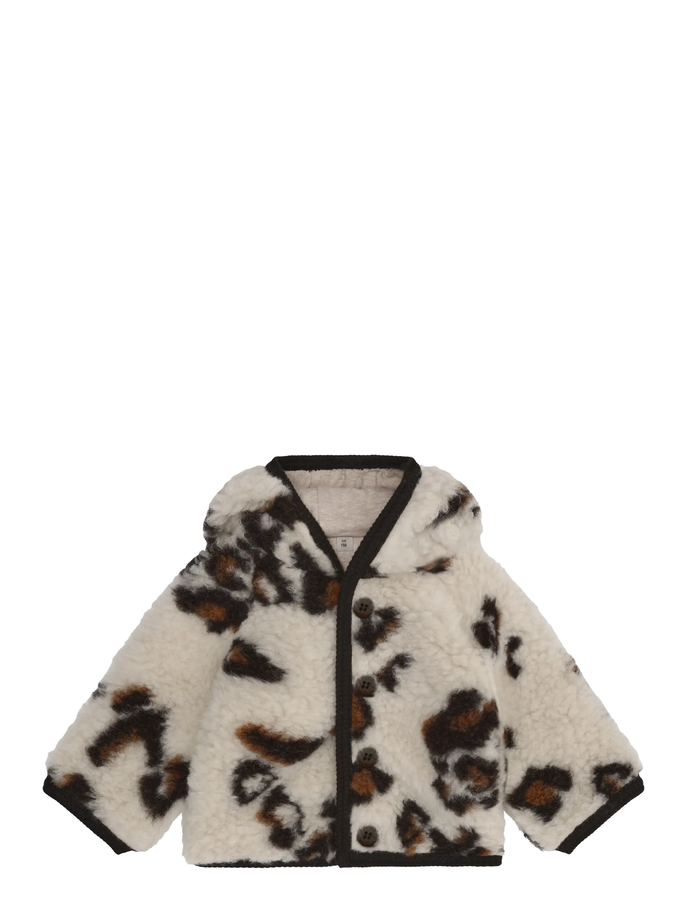 Huttelihut Jacket Wool Teddy Jacq w. Lin - Outdoor - CEMENT / cream