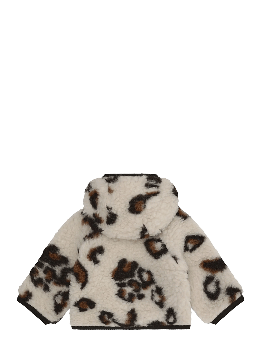 Huttelihut - Jacket Wool Teddy Jacq w. Lin - daunen- und steppjacken - cement - 2