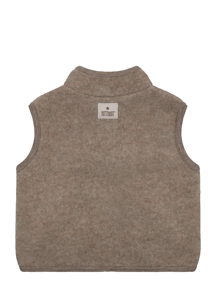 Huttelihut - Vest Wool Fleece - shop efter alder - savannah melange - 1