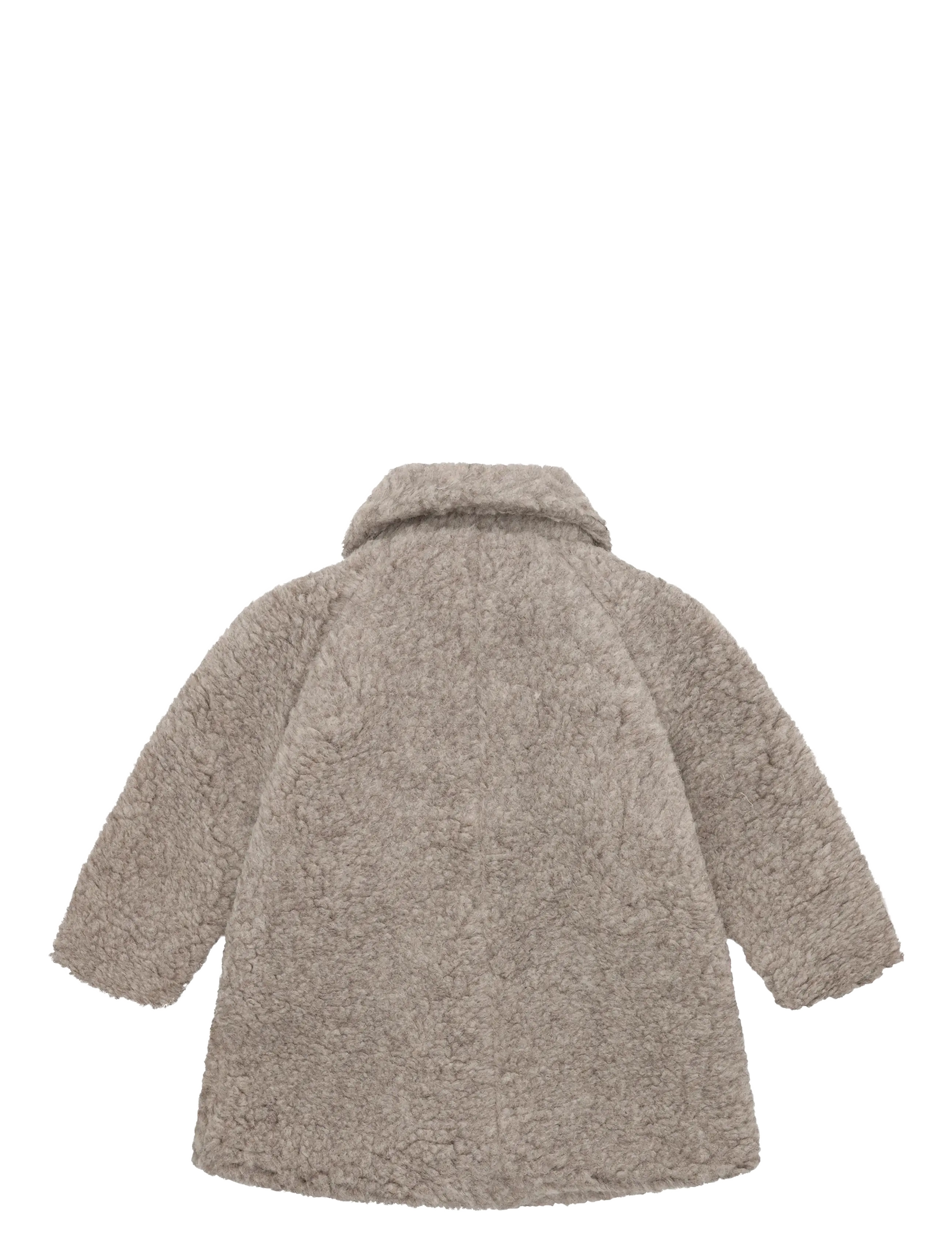 Huttelihut - Coat Wool Teddy w. Lining - camel melange - 1