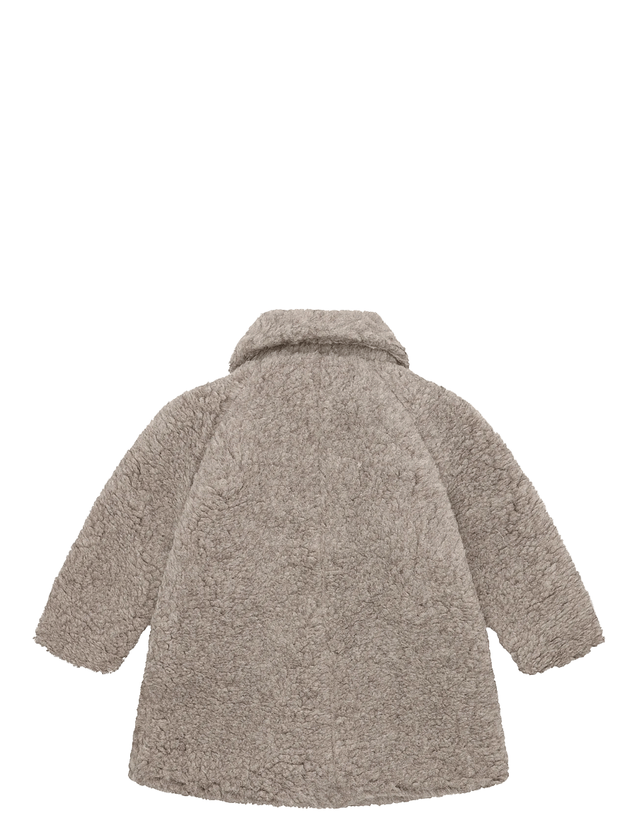 Huttelihut - Coat Wool Teddy w. Lining - daunen- und steppjacken - camel melange - 1
