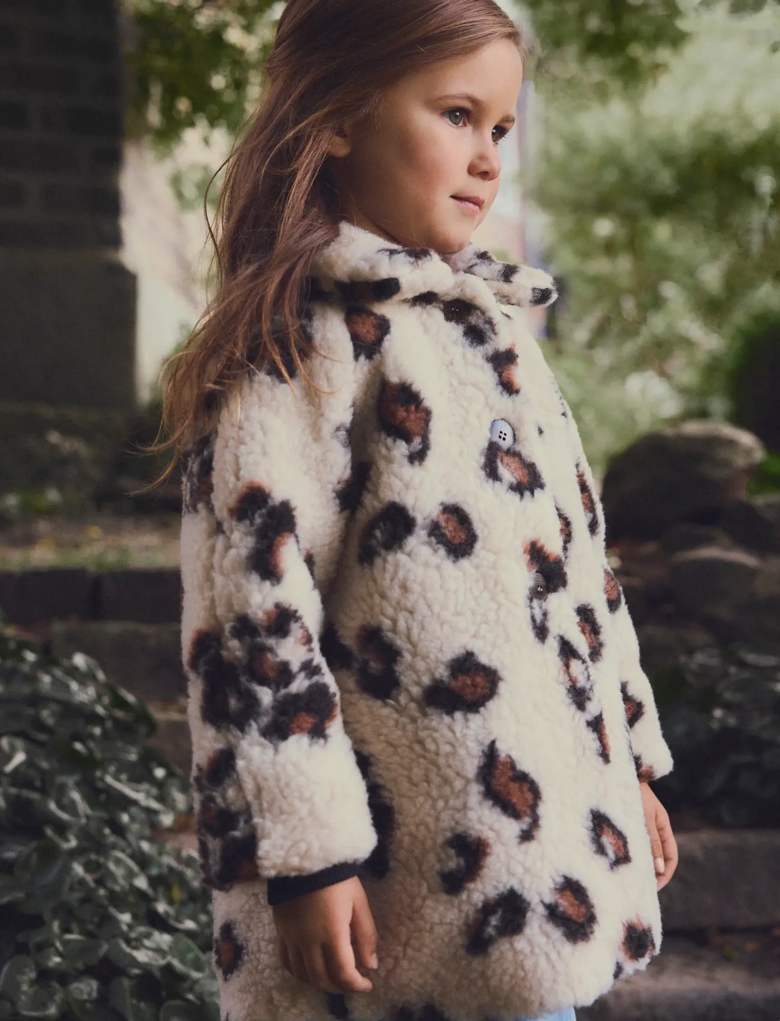 Huttelihut - Coat Wool Teddy Jacq w. Lin - cement - 0